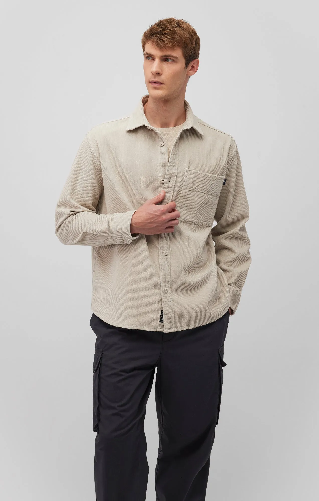 CORDUROY BUTTON-UP SHIRT IN MOONSTRUCK sold by Mavi product image thumbnail 2