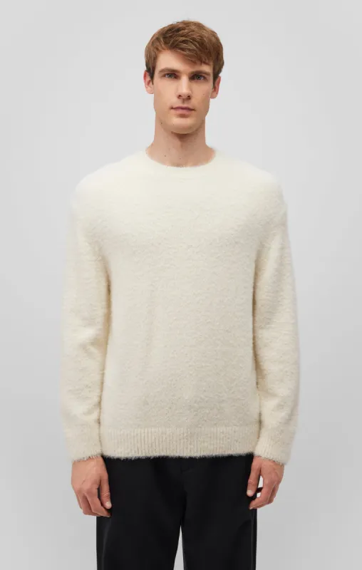 FUZZY SWEATER IN ALMOND MILK sold by Mavi
