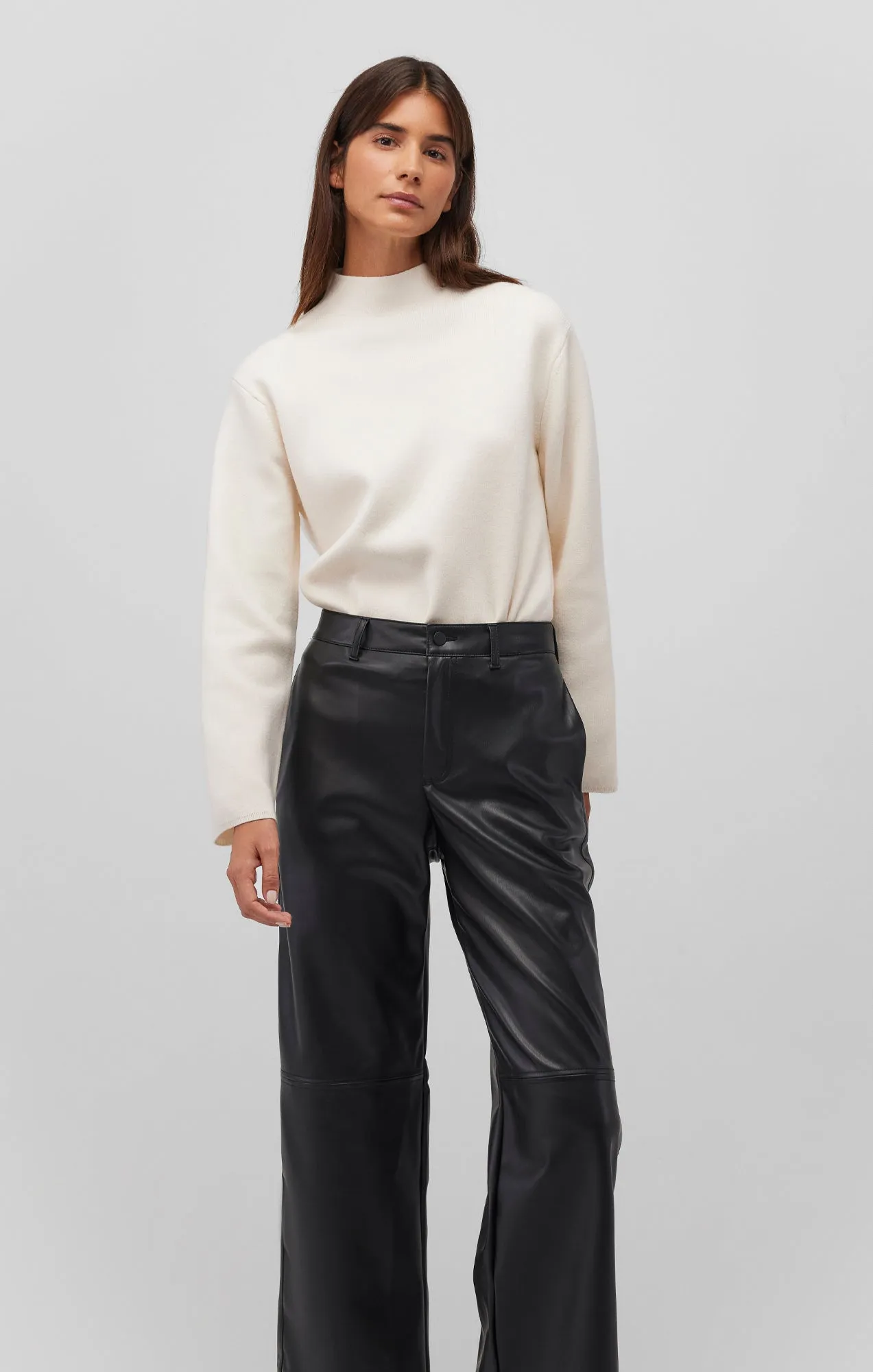 MOCK NECK SWEATER IN COCONUT MILK sold by Mavi product image thumbnail 2