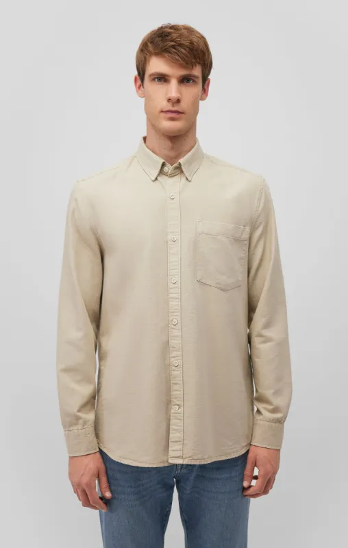 ONE POCKET BUTTON-UP SHIRT IN PELICAN sold by Mavi