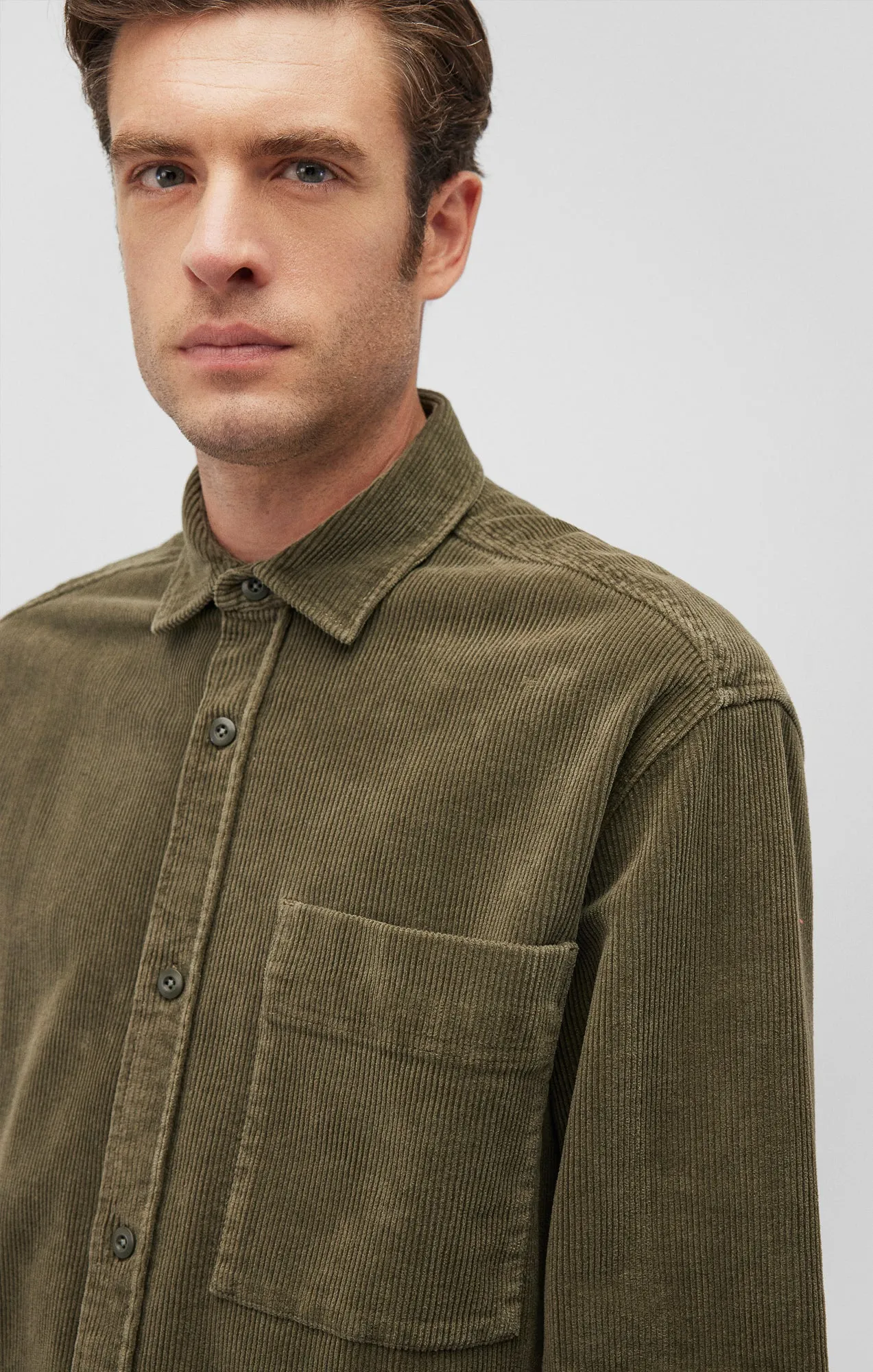 CORDUROY BUTTON-UP SHIRT IN KAMBABA sold by Mavi product image thumbnail 4