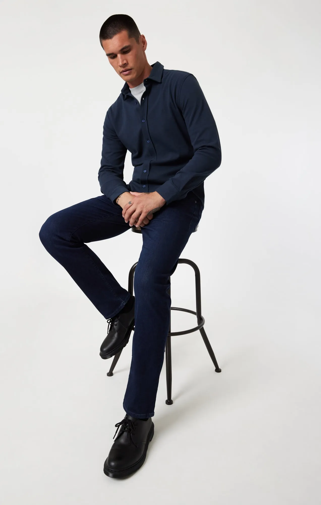 ZACH STRAIGHT LEG IN INK BRUSHED SUPERMOVE sold by Mavi product image thumbnail 2