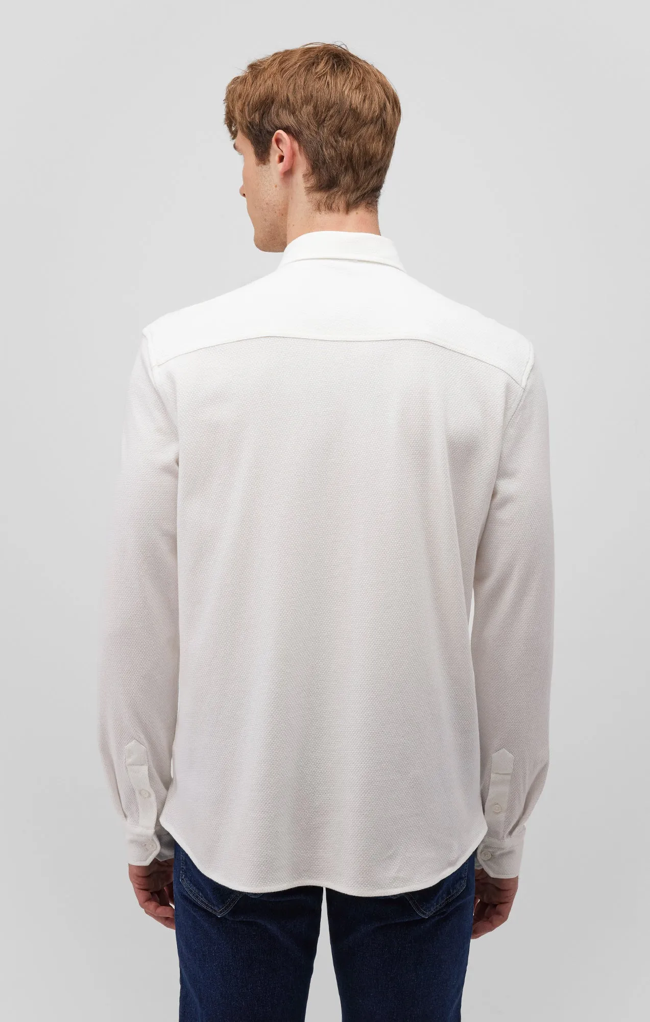 LONG SLEEVE BUTTON-UP SHIRT IN WHITE sold by Mavi product image thumbnail 5