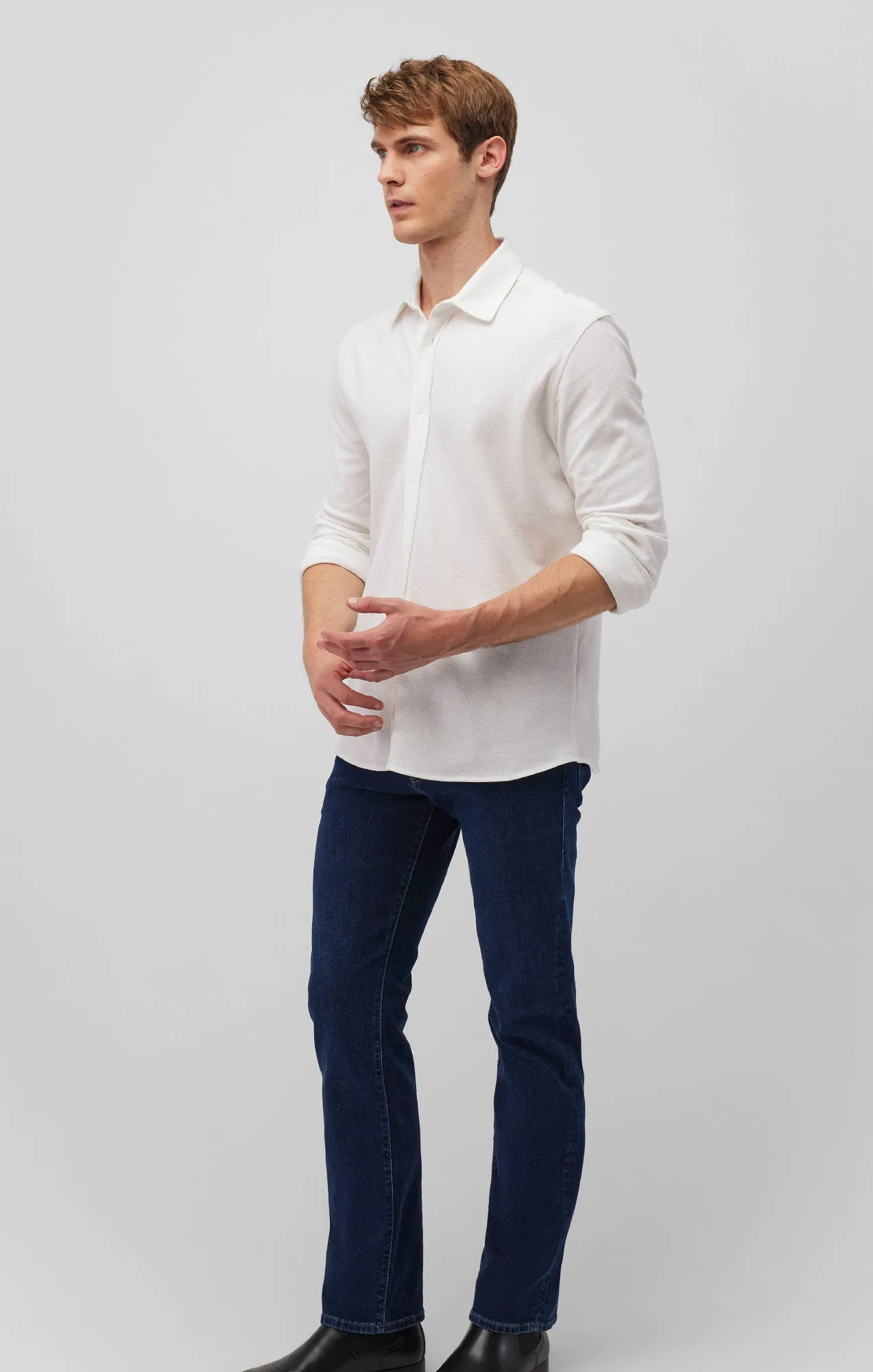 LONG SLEEVE BUTTON-UP SHIRT IN WHITE sold by Mavi product image thumbnail 2