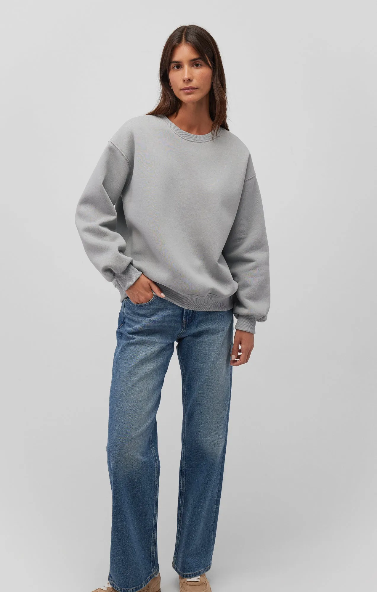 DROP SHOULDER SWEATSHIRT IN QUARRY sold by Mavi product image thumbnail 2
