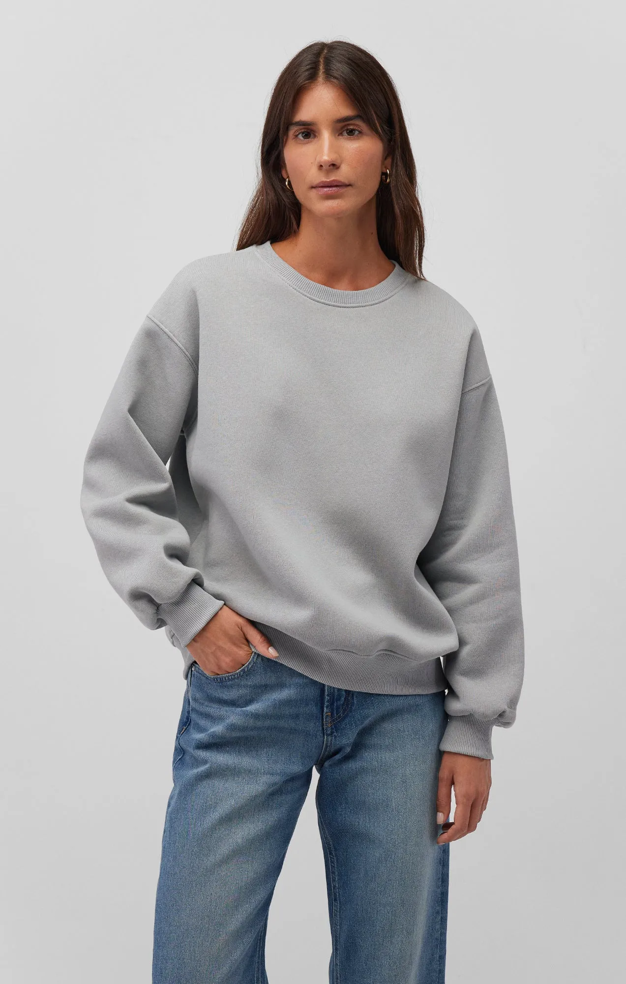 DROP SHOULDER SWEATSHIRT IN QUARRY sold by Mavi