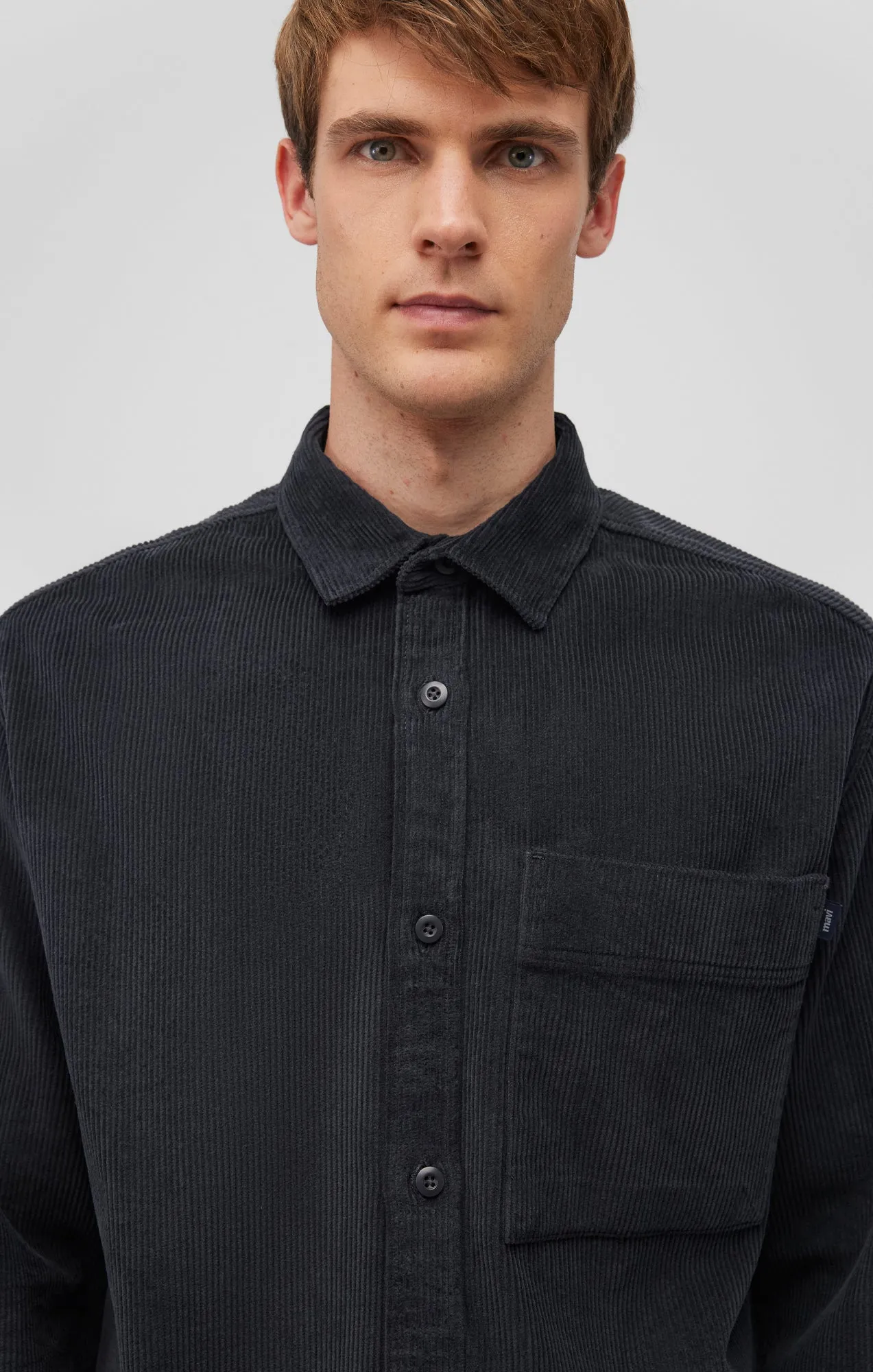 CORDUROY BUTTON-UP SHIRT IN PHANTOM sold by Mavi product image thumbnail 5