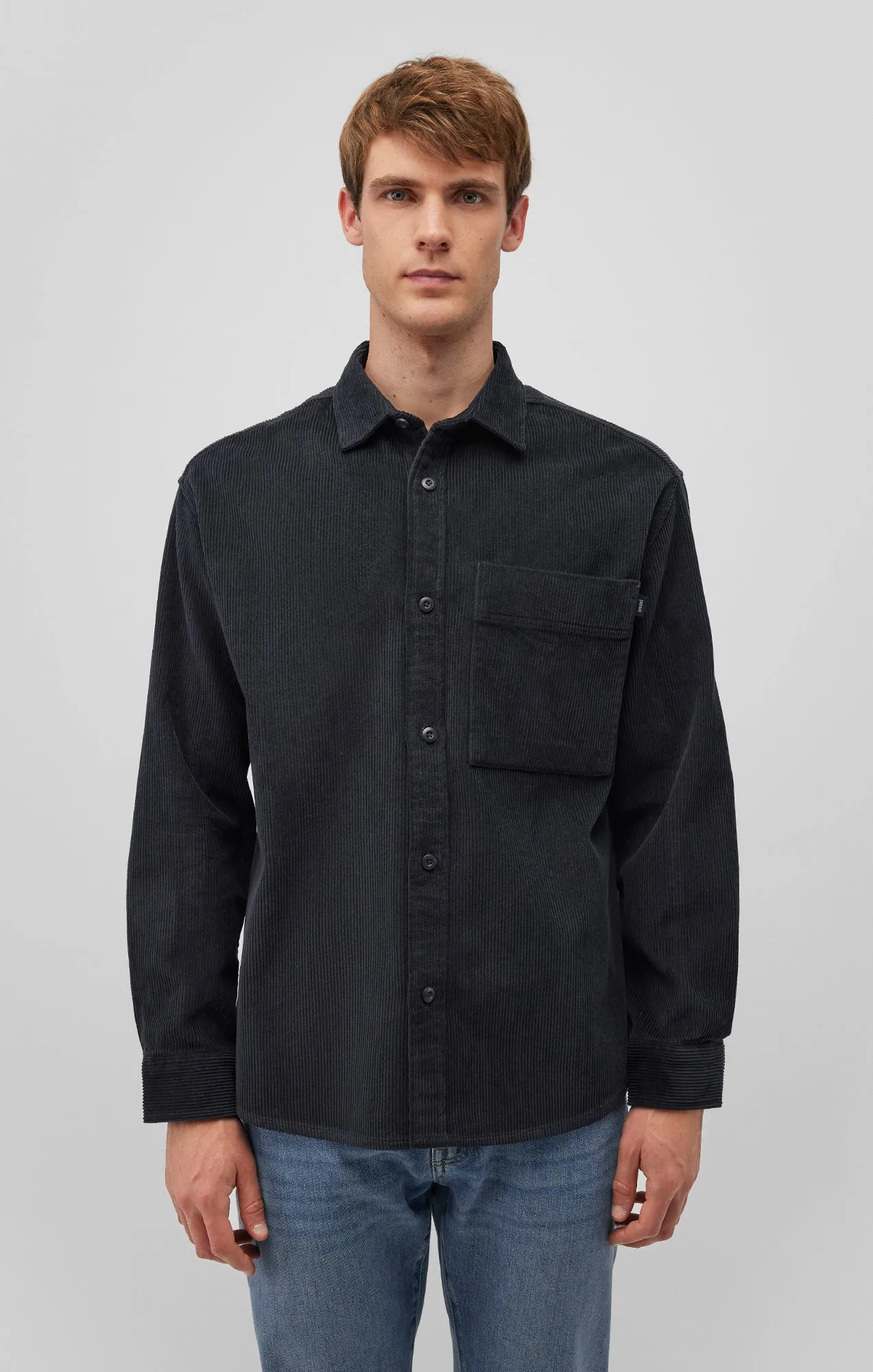 CORDUROY BUTTON-UP SHIRT IN PHANTOM sold by Mavi product image thumbnail 3