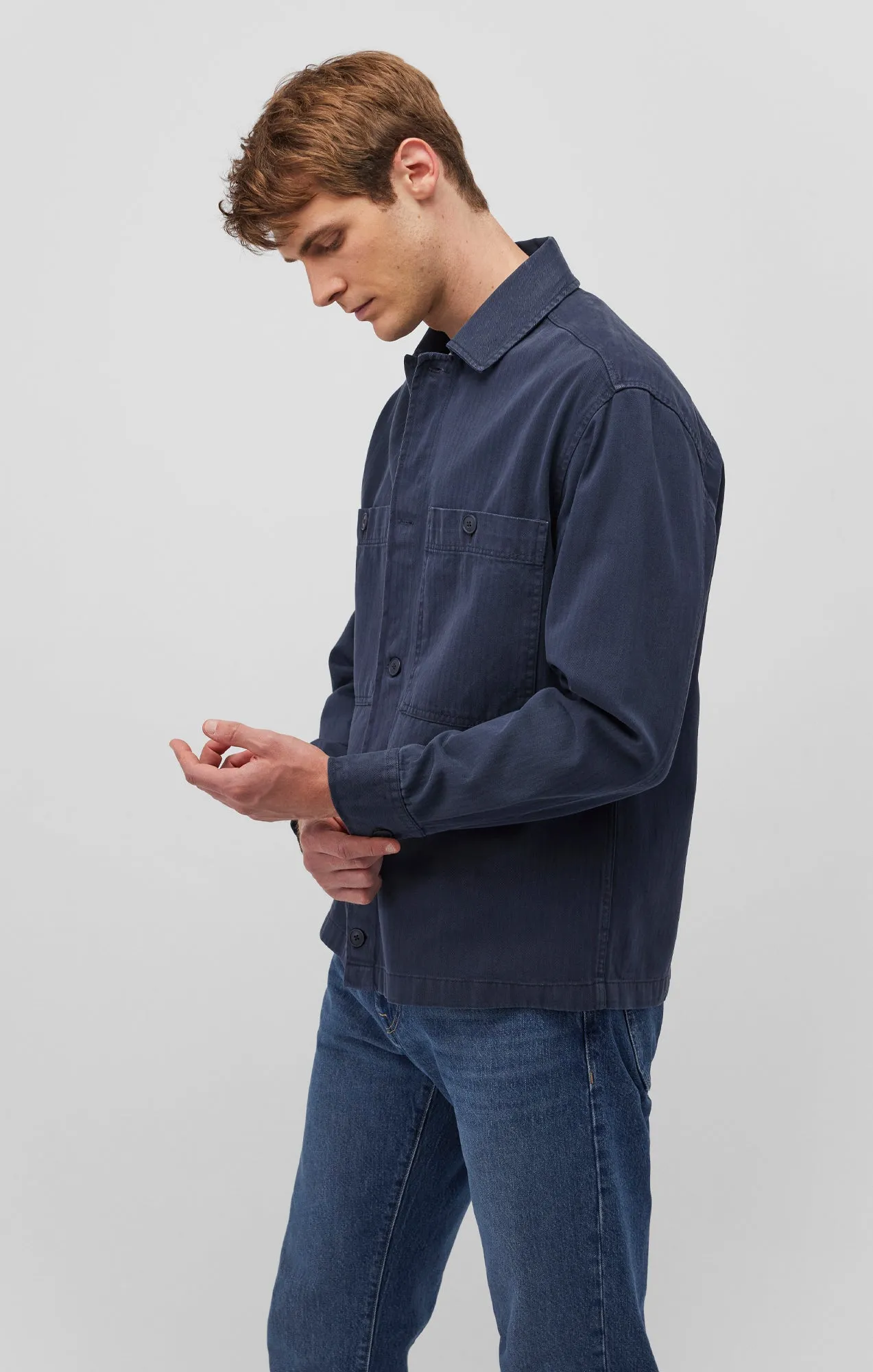 DOUBLE POCKET BUTTON-UP SHIRT IN INDIA INK sold by Mavi product image thumbnail 2