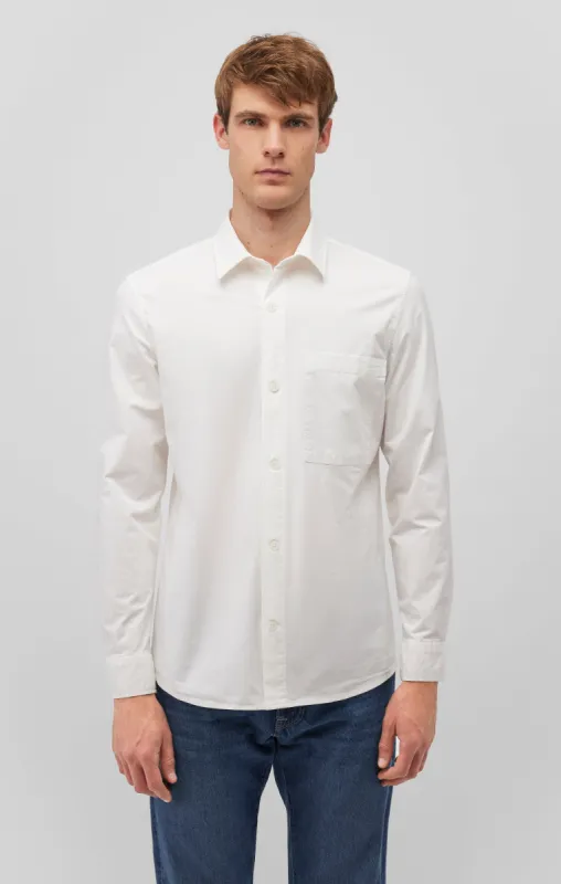 ONE POCKET BUTTON-UP SHIRT IN ANTIQUE WHITE sold by Mavi