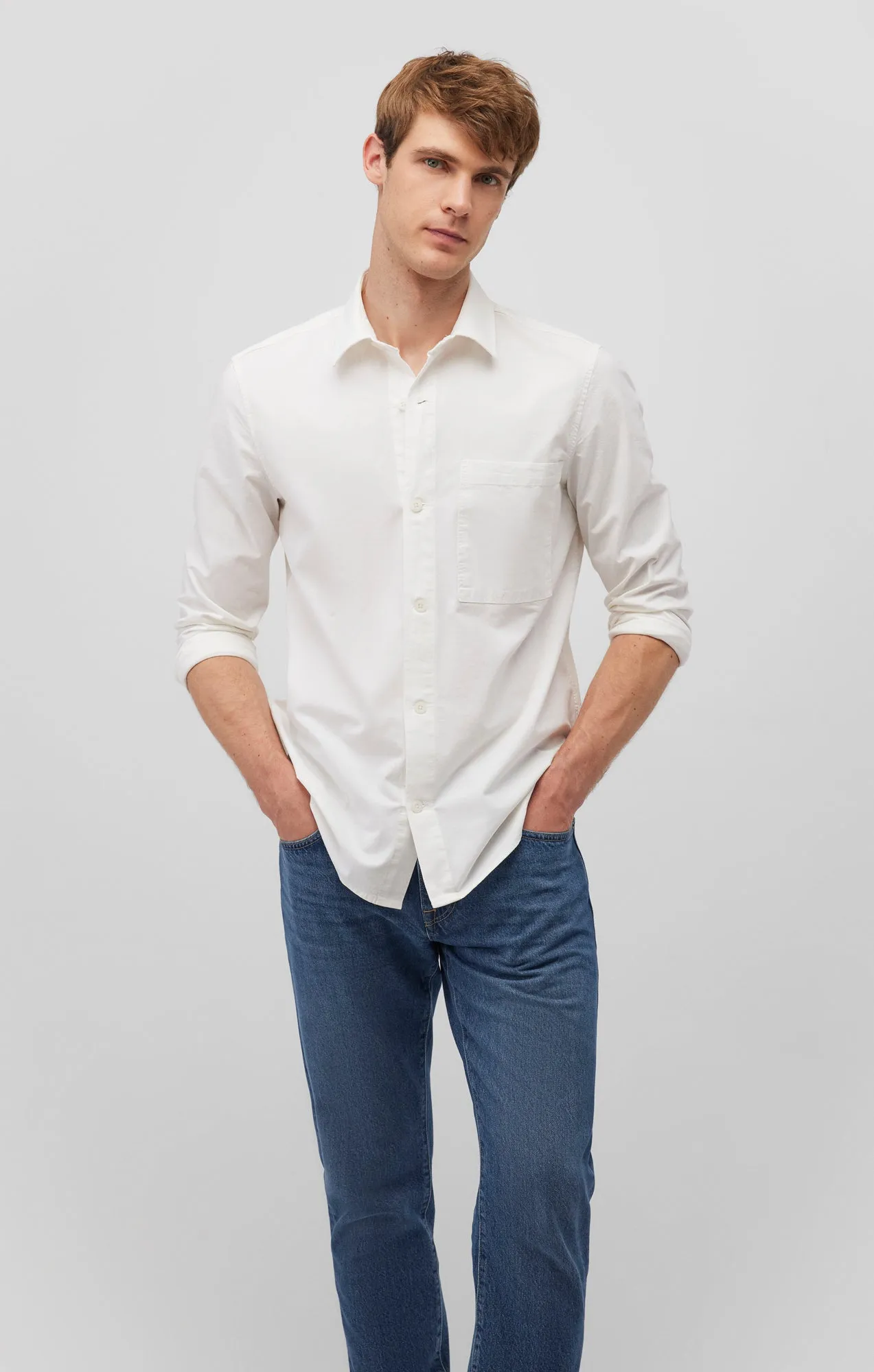 ONE POCKET BUTTON-UP SHIRT IN ANTIQUE WHITE sold by Mavi product image thumbnail 2