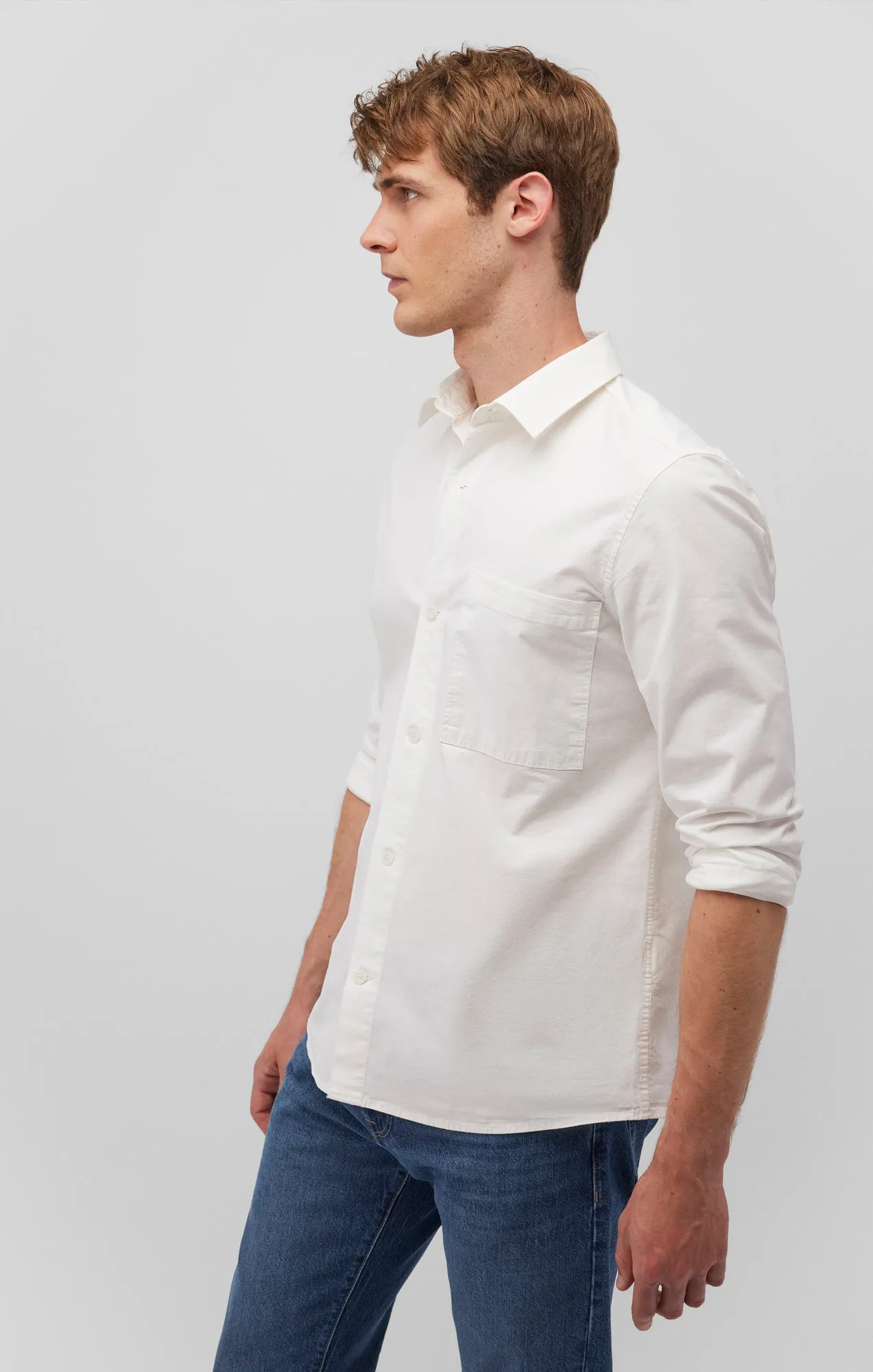 ONE POCKET BUTTON-UP SHIRT IN ANTIQUE WHITE sold by Mavi product image thumbnail 3