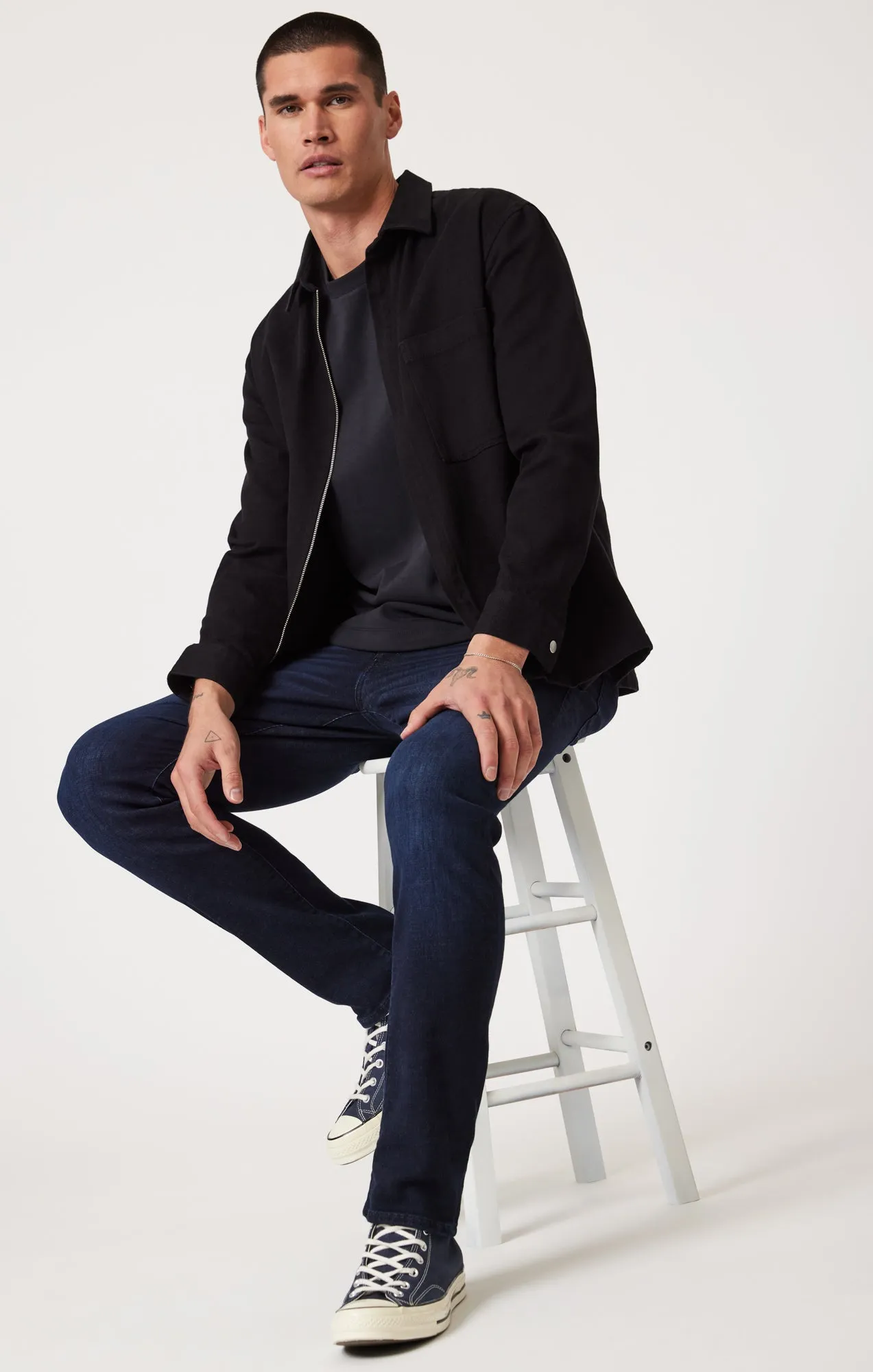 MARCUS SLIM STRAIGHT LEG IN MIDNIGHT SKY FEATHER BLUE sold by Mavi product image thumbnail 2