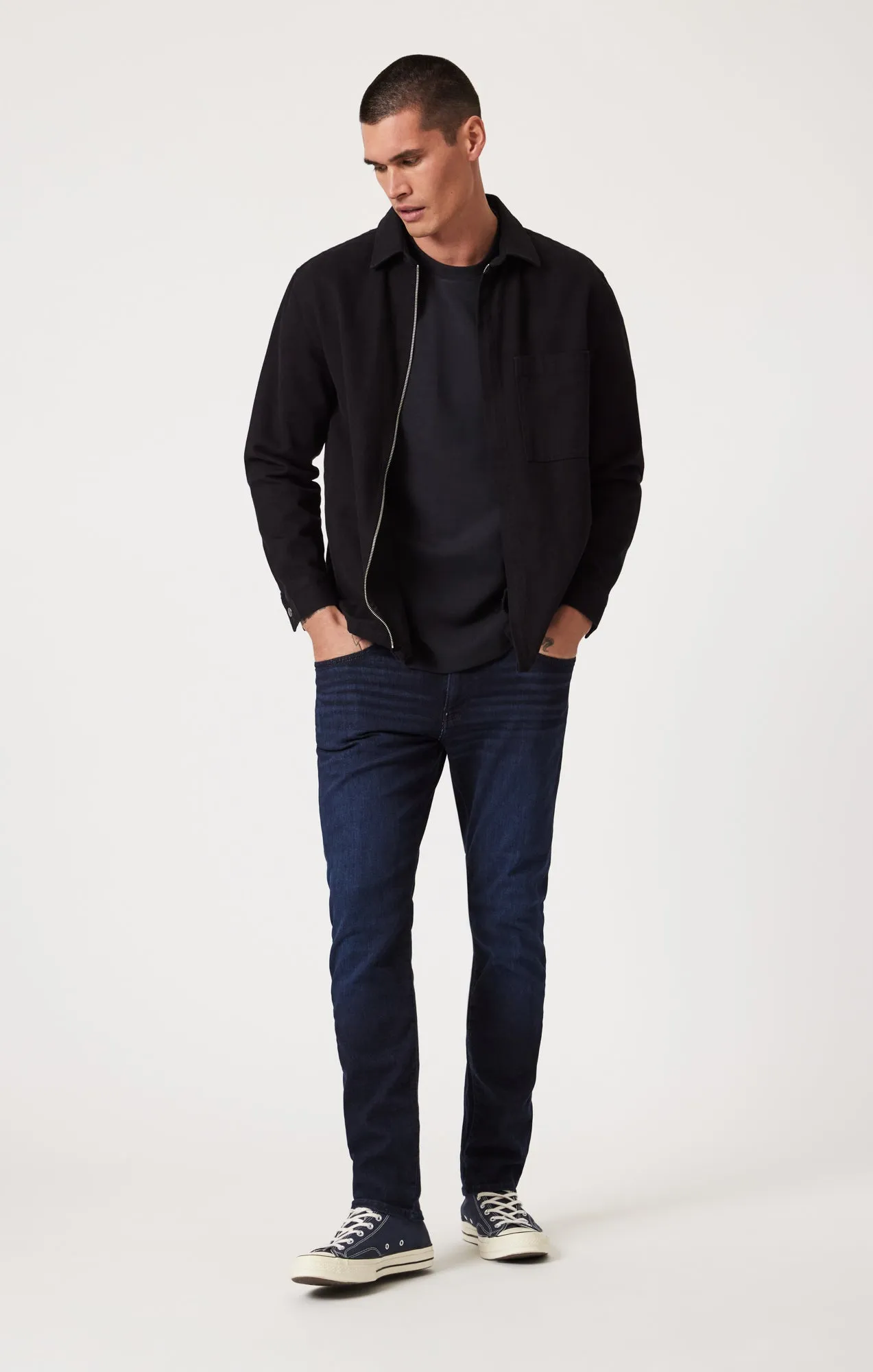 MARCUS SLIM STRAIGHT LEG IN MIDNIGHT SKY FEATHER BLUE sold by Mavi