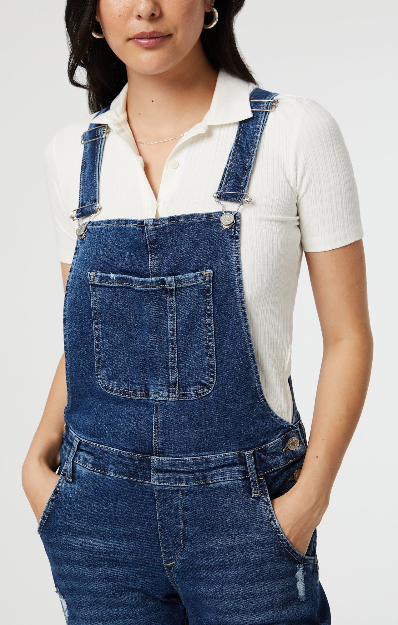 EDERA OVERALLS IN DARK RIPPED LA VINTAGE sold by Mavi product image thumbnail 6