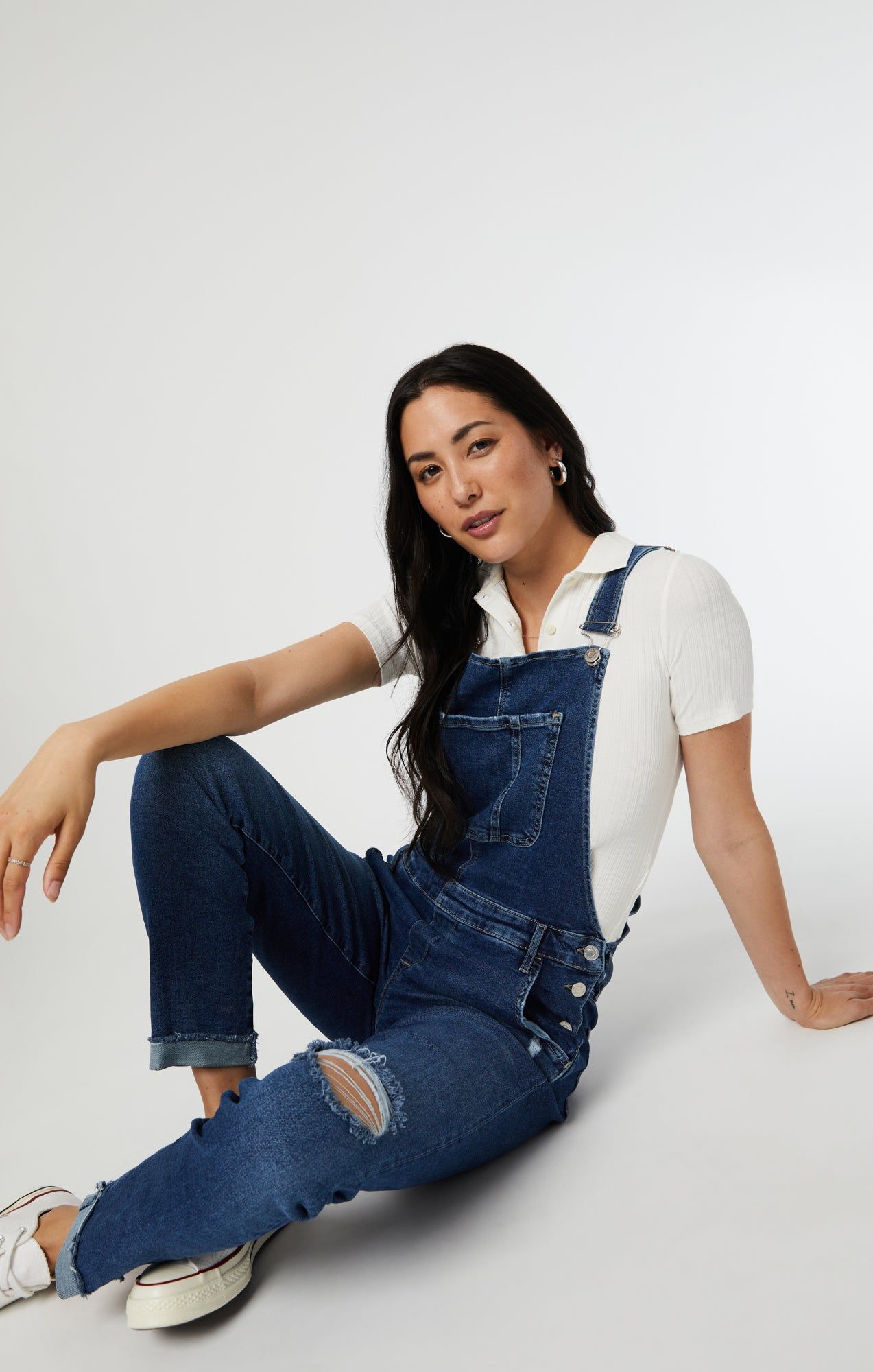 EDERA OVERALLS IN DARK RIPPED LA VINTAGE sold by Mavi product image thumbnail 9