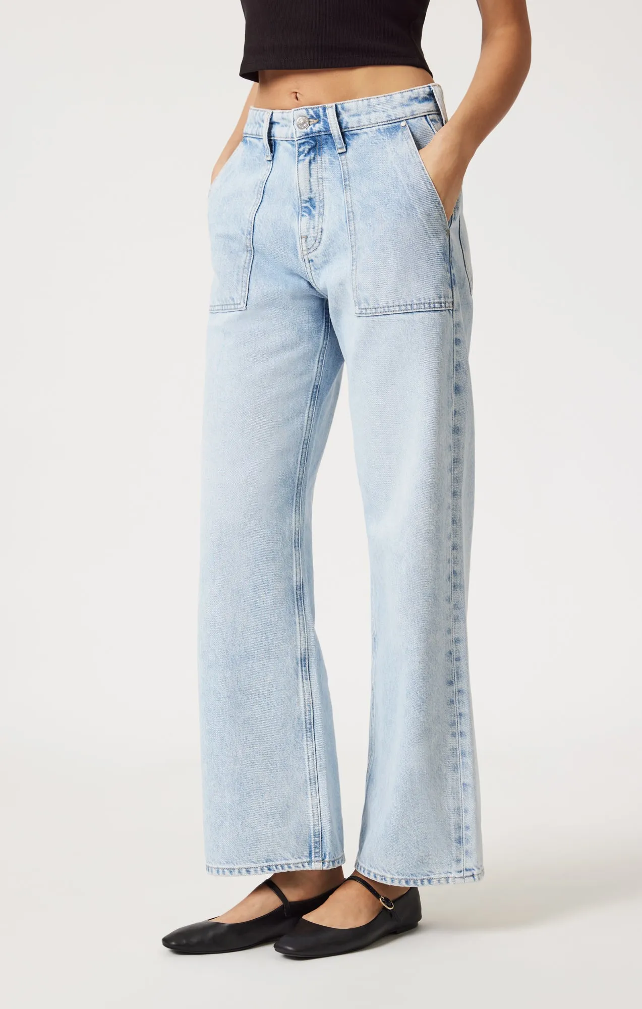 CATALINA STRAIGHT LEG UTILITY IN BLEACHED WELL BLUE sold by Mavi product image thumbnail 4
