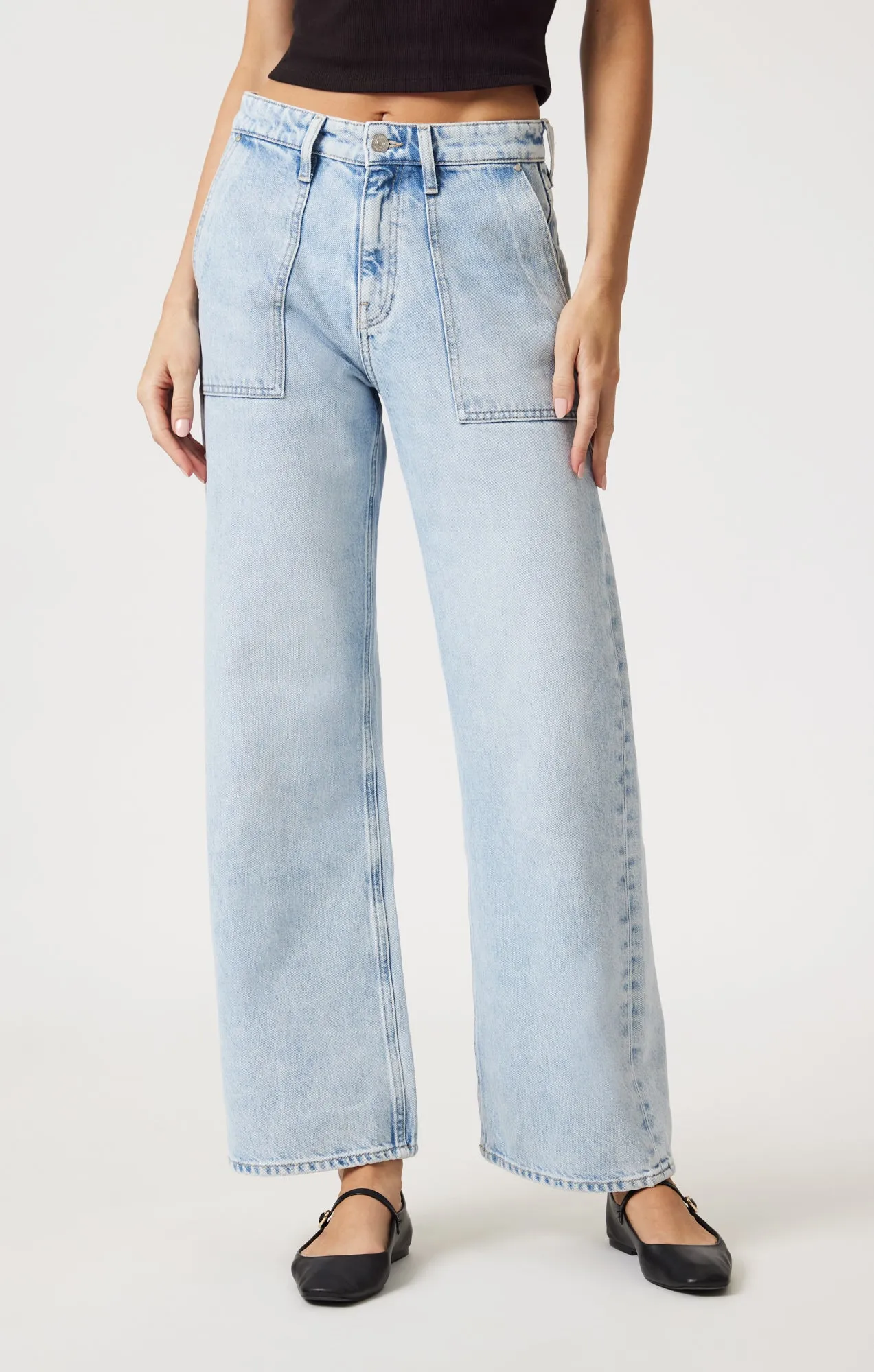 CATALINA STRAIGHT LEG UTILITY IN BLEACHED WELL BLUE sold by Mavi product image thumbnail 3