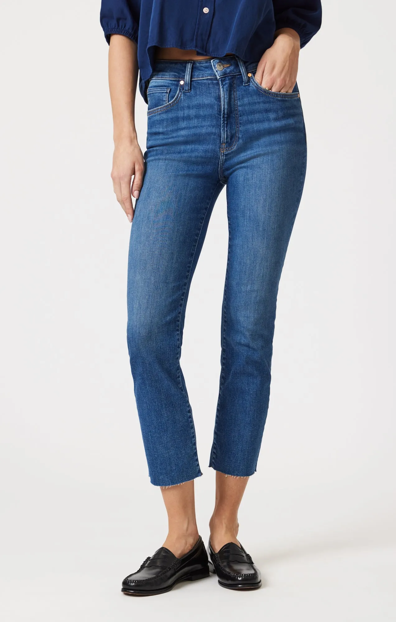 VIOLA STRAIGHT LEG IN MID BRUSHED FLEX BLUE sold by Mavi product image thumbnail 3