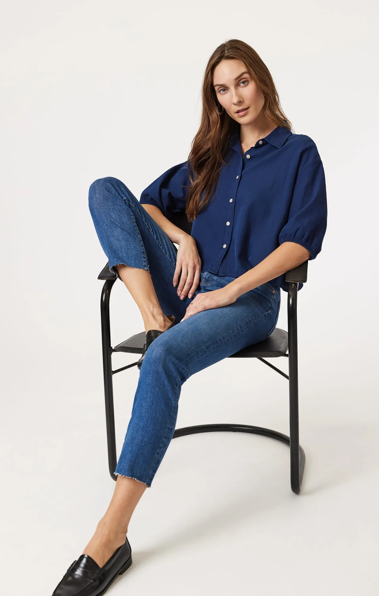 VIOLA STRAIGHT LEG IN MID BRUSHED FLEX BLUE sold by Mavi product image thumbnail 2