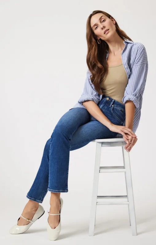 KENDRA STRAIGHT LEG IN DARK BRUSHED FEATHER BLUE sold by Mavi