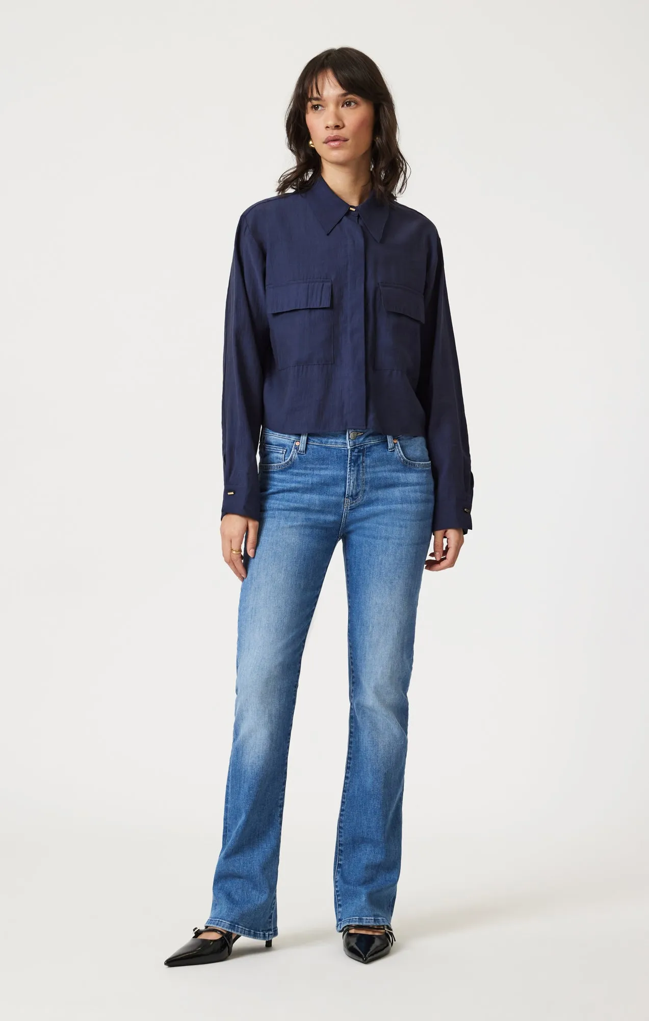 DOUBLE POCKET LONG SLEEVE SHIRT IN NAVAL ACADEMY sold by Mavi product image thumbnail 4
