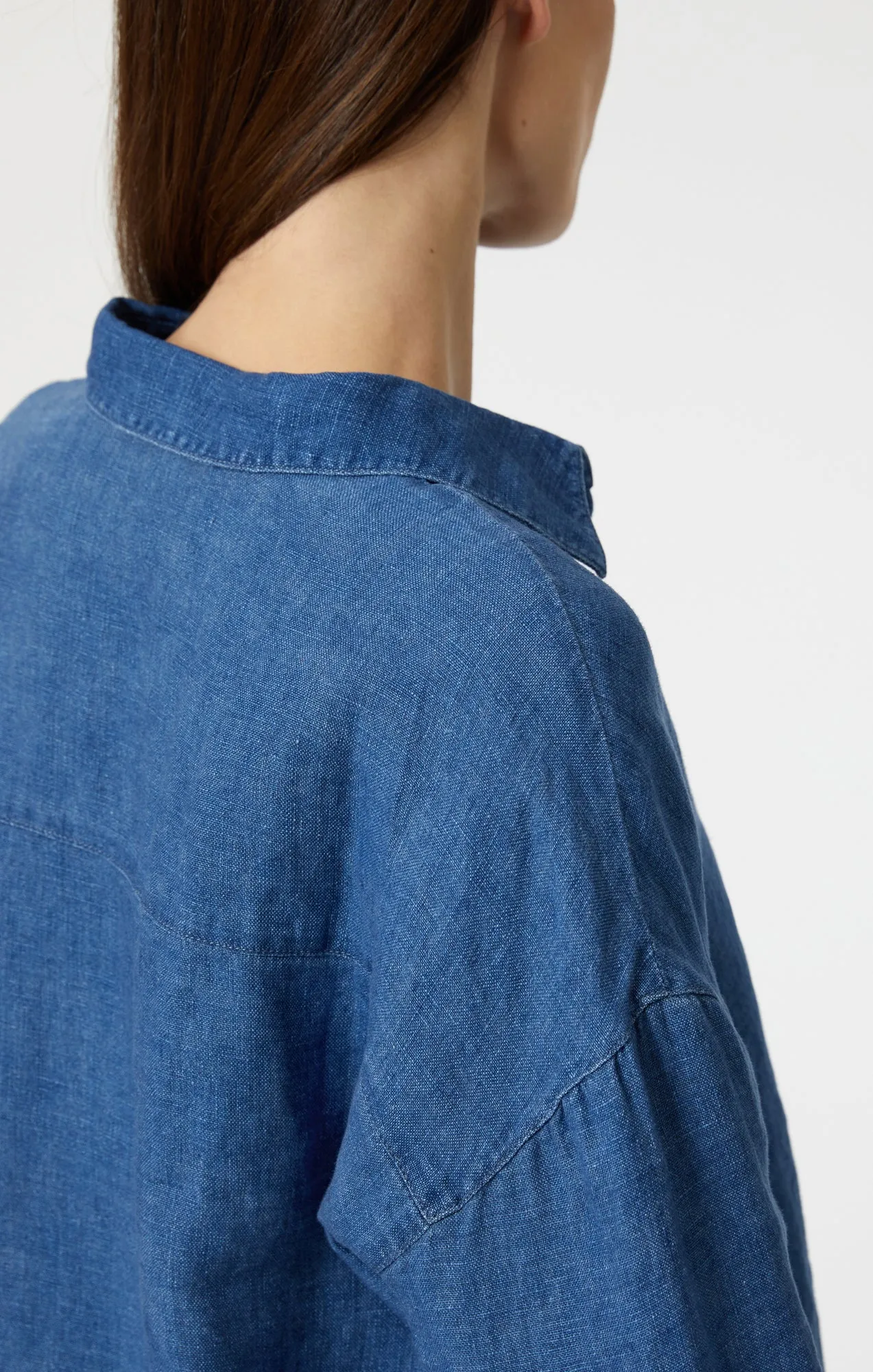 LINEN LONG SLEEVE SHIRT IN ENSIGN BLUE sold by Mavi product image thumbnail 5