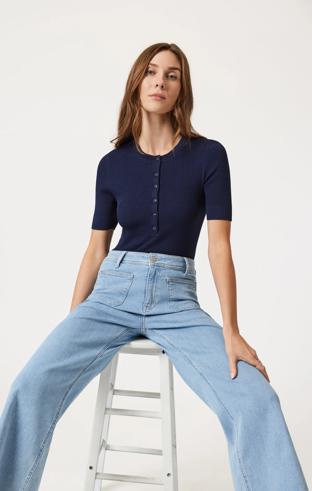 PALOMA MARINE WIDE LEG IN LIGHT BLUE FLEX BLUE sold by Mavi product image thumbnail 2