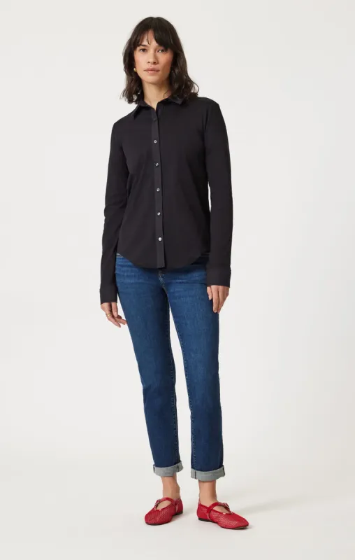 EMMA SLIM BOYFRIEND IN DEEP BRUSHED TRIBECA sold by Mavi