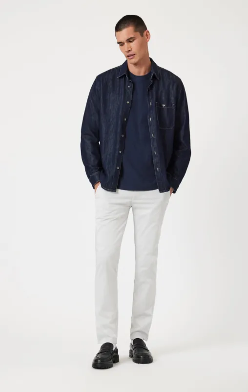 MILTON SLIM STRAIGHT CHINO PANTS IN STONE CITY SMART sold by Mavi