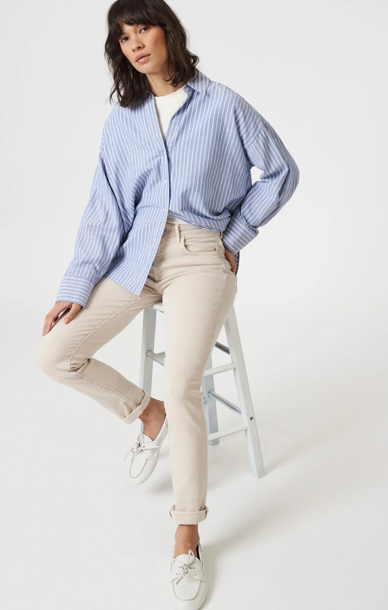 KATHLEEN SLIM BOYFRIEND IN BEIGE FLEX BLUE sold by Mavi product image thumbnail 2