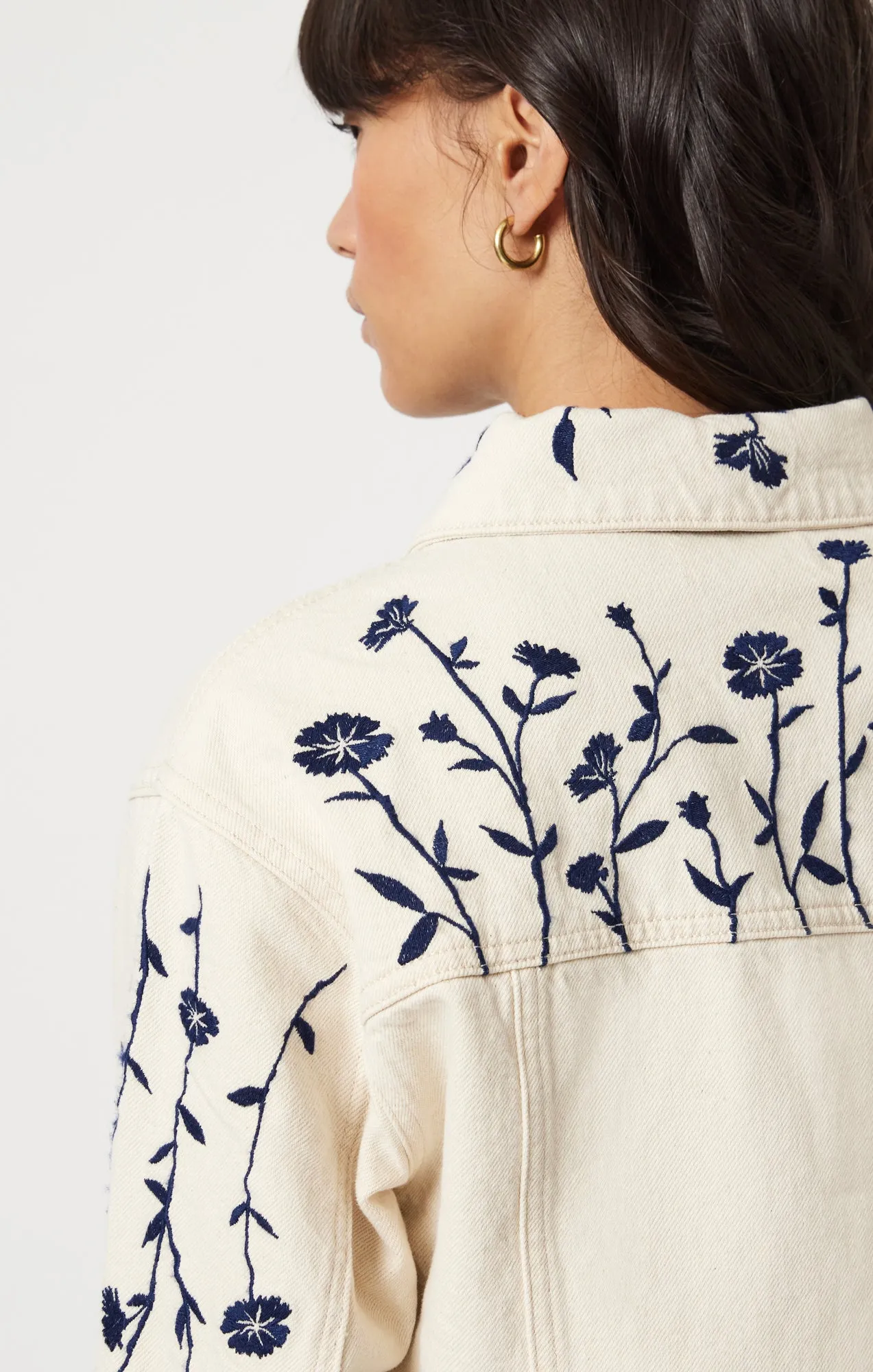 HARMONY DENIM JACKET IN BEIGE DENIM sold by Mavi product image thumbnail 4