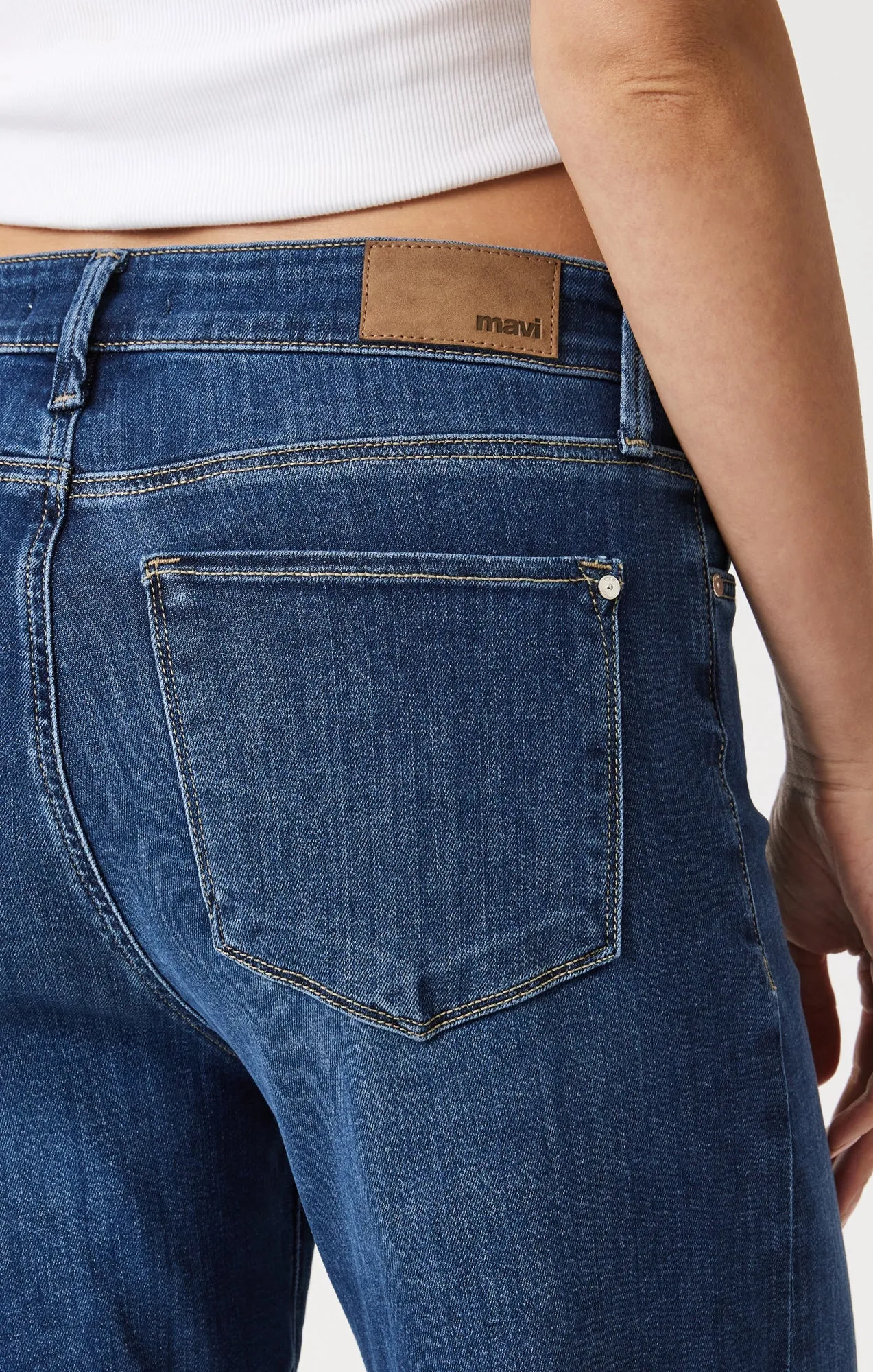 PALOMA WIDE LEG IN MID BRUSHED SUPERSOFT sold by Mavi product image thumbnail 3