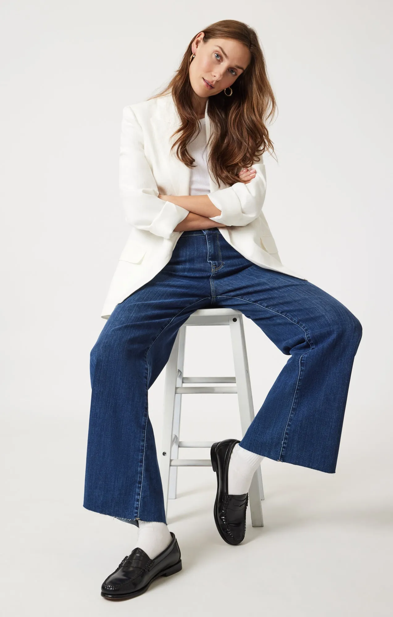 PALOMA WIDE LEG IN MID BRUSHED SUPERSOFT sold by Mavi