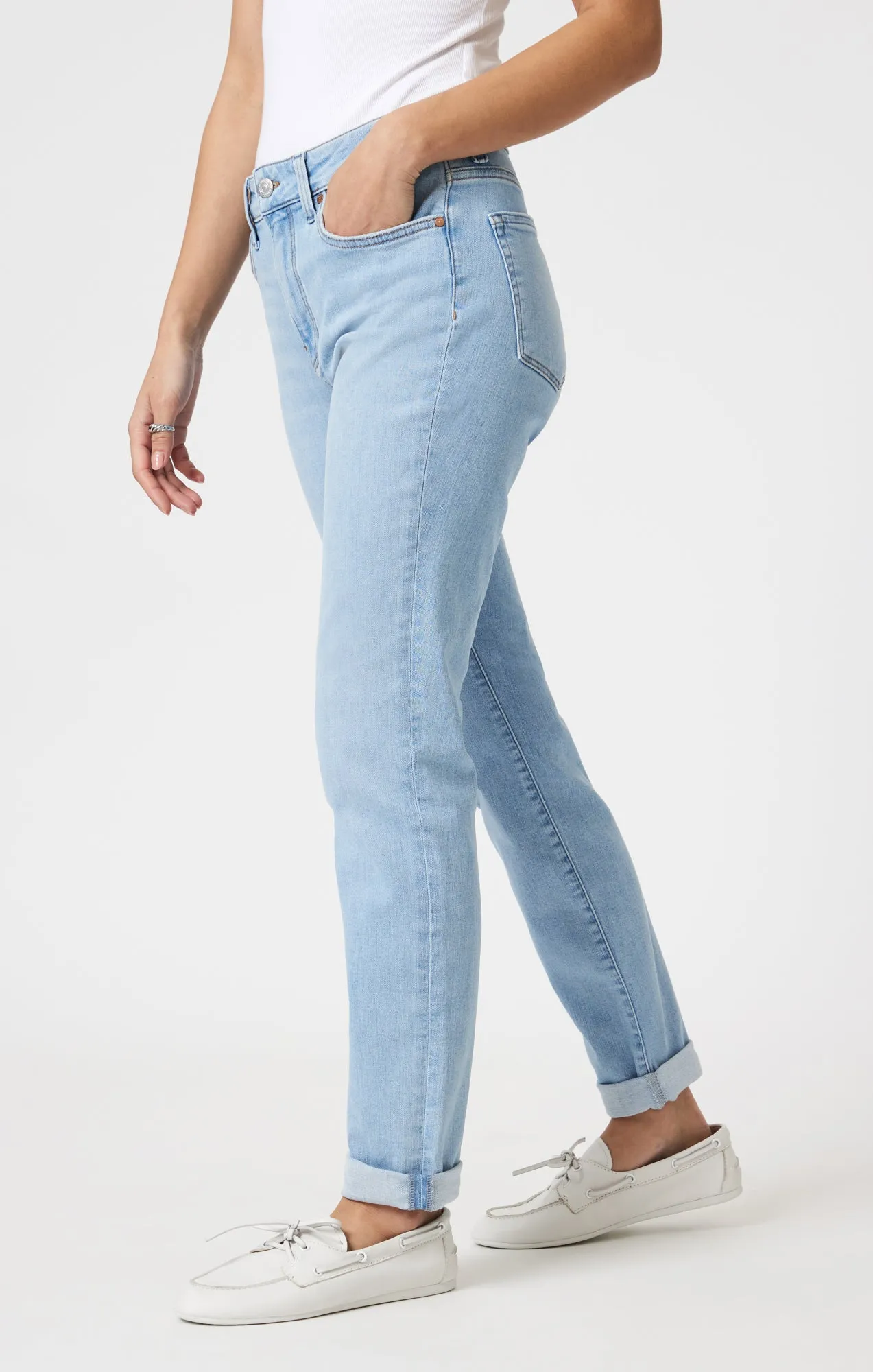 KATHLEEN SLIM BOYFRIEND IN LIGHT BLUE FLEX BLUE sold by Mavi product image thumbnail 3