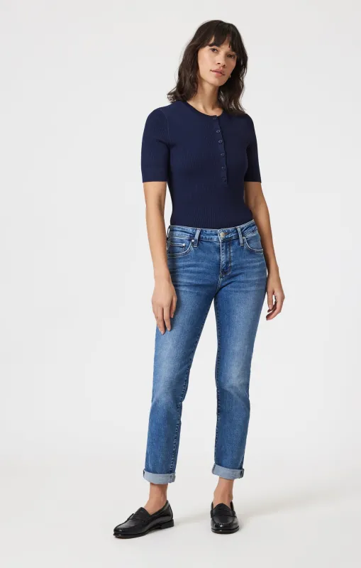 EMMA SLIM BOYFRIEND IN MID BRUSHED TRIBECA sold by Mavi
