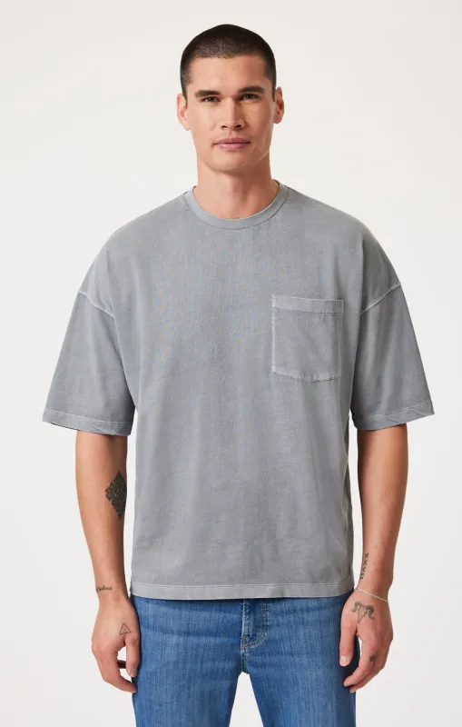 BOXY POCKET T-SHIRT IN WILD DOVE sold by Mavi