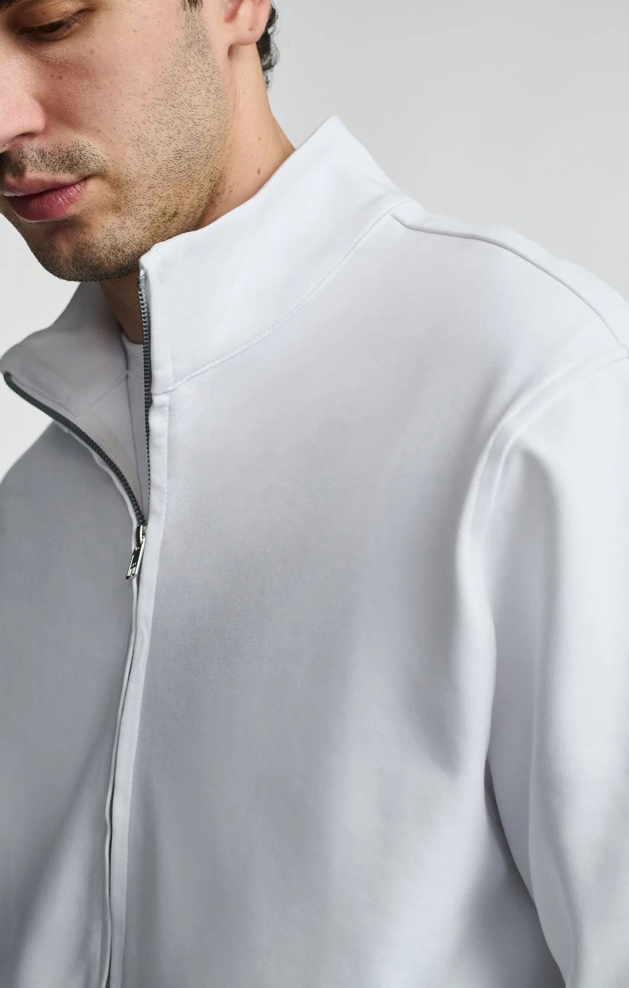 HALF ZIP SWEATSHIRT IN WHITE sold by Mavi product image thumbnail 5
