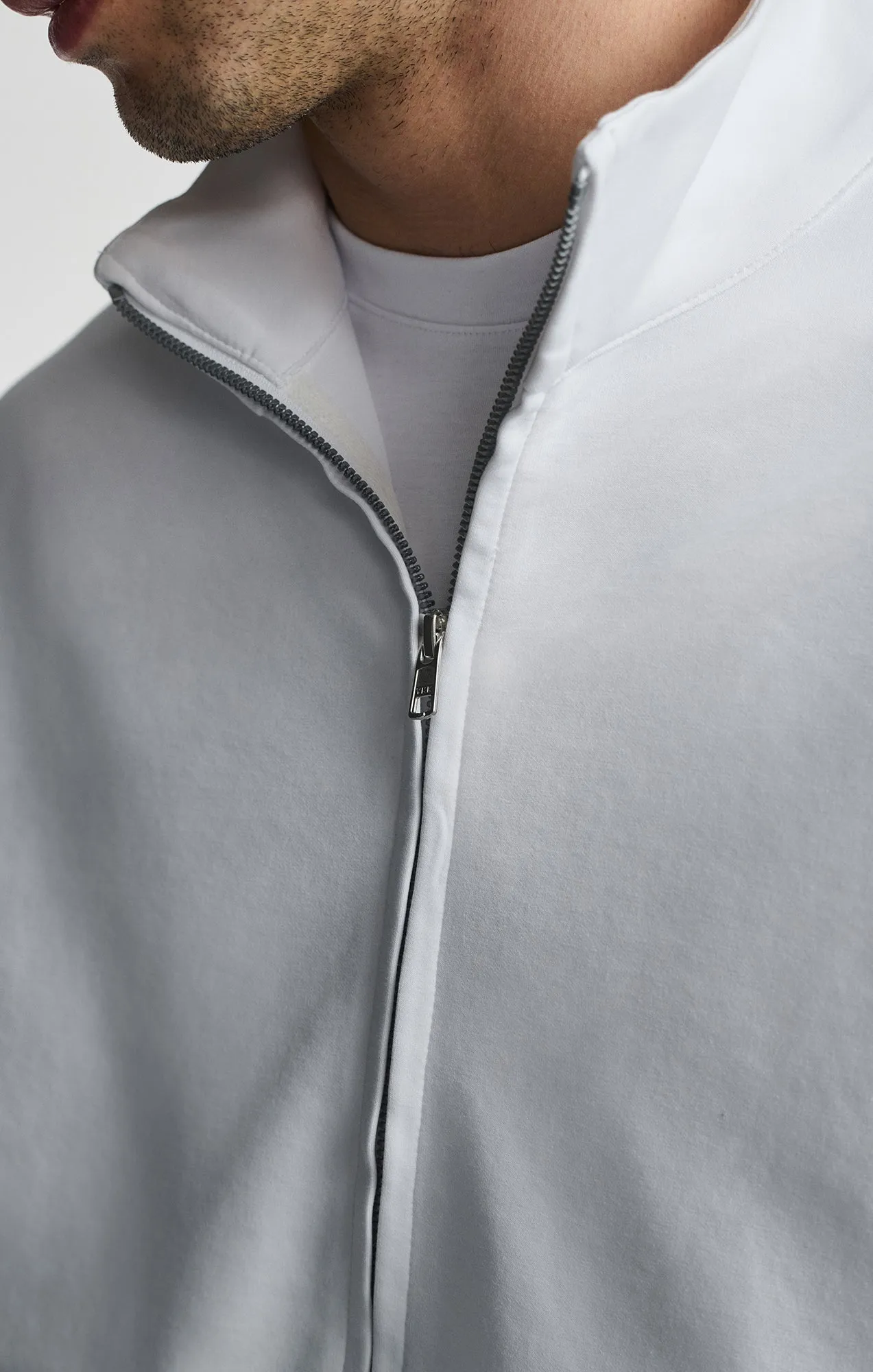 HALF ZIP SWEATSHIRT IN WHITE sold by Mavi product image thumbnail 4