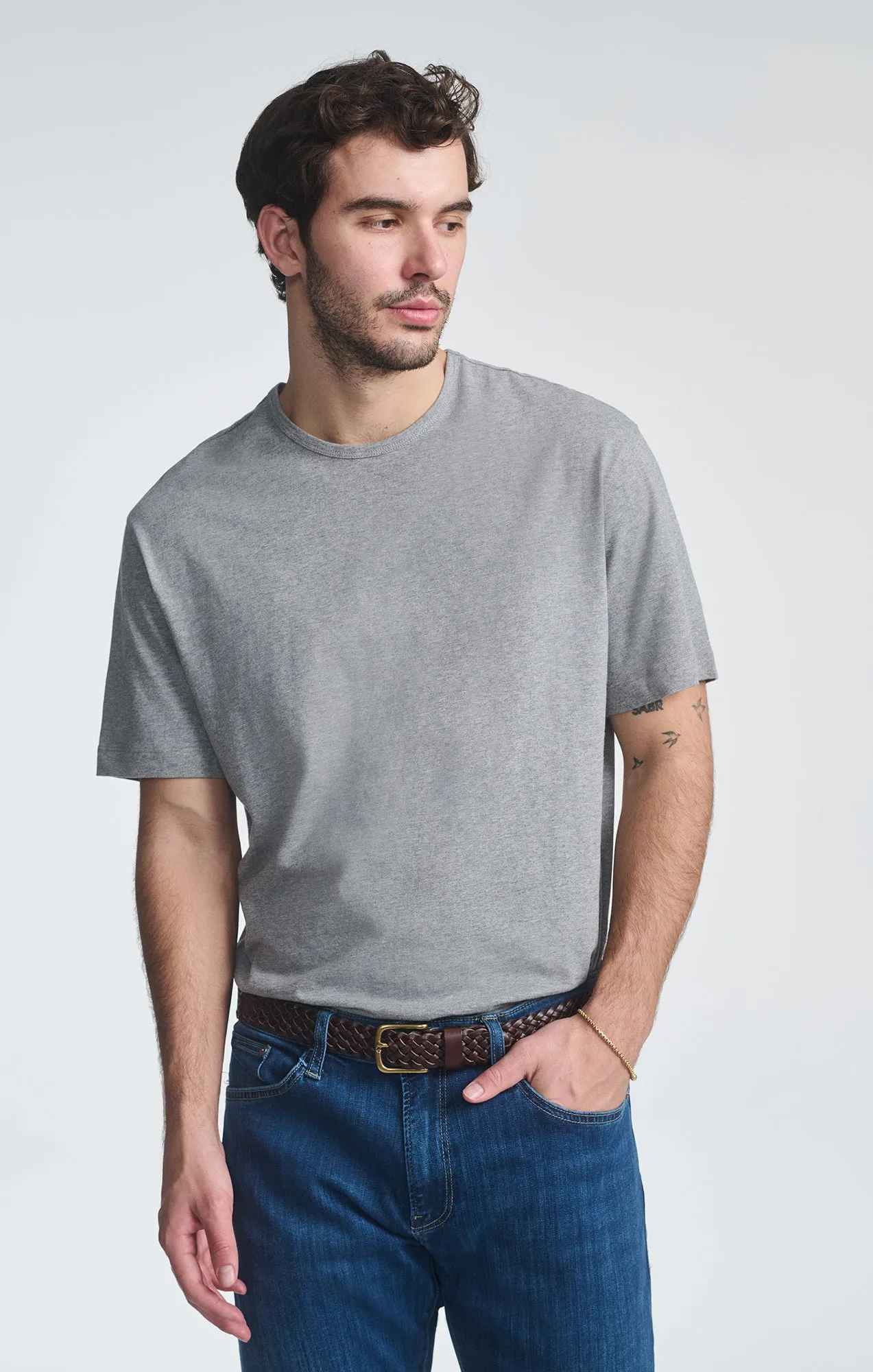 MARCUS SLIM STRAIGHT LEG IN DARK BRUSHED SUPERMOVE sold by Mavi product image thumbnail 5