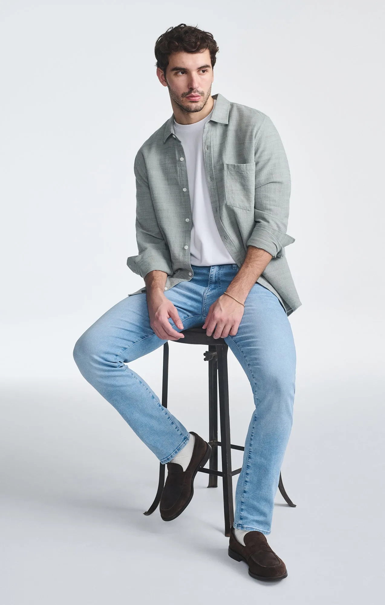 MARCUS SLIM STRAIGHT LEG IN AQUA BLUE FEATHER BLUE sold by Mavi product image thumbnail 5