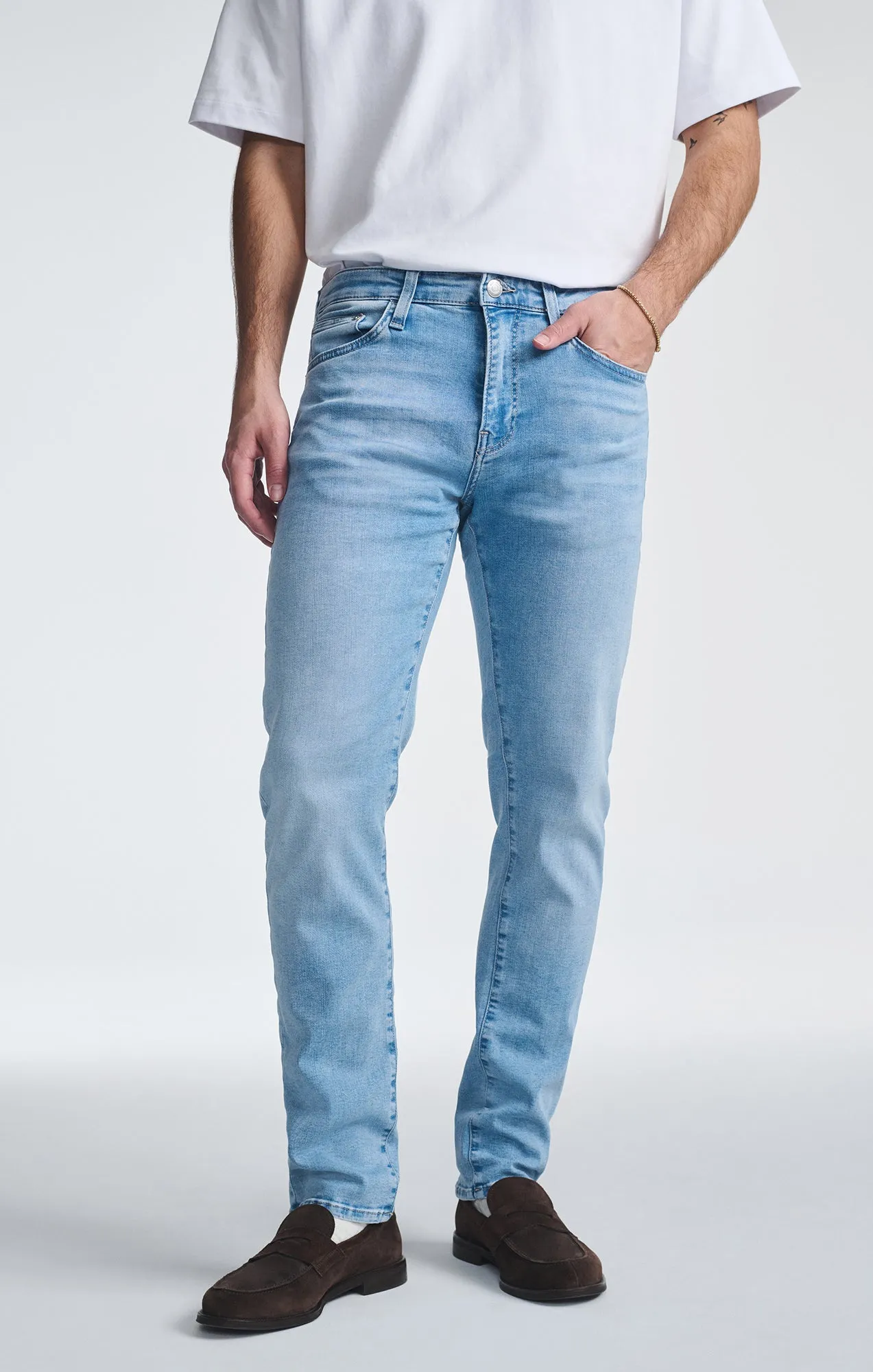 MARCUS SLIM STRAIGHT LEG IN AQUA BLUE FEATHER BLUE sold by Mavi product image thumbnail 3