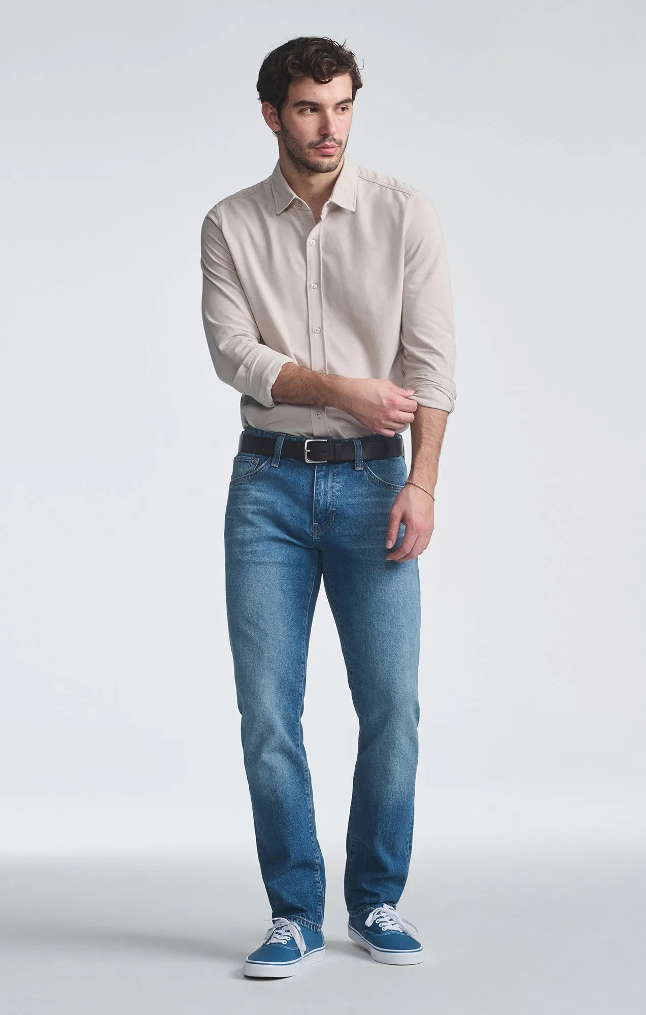 JAKE SLIM LEG IN INDIGO BRUSHED CLASSIC BLUE sold by Mavi