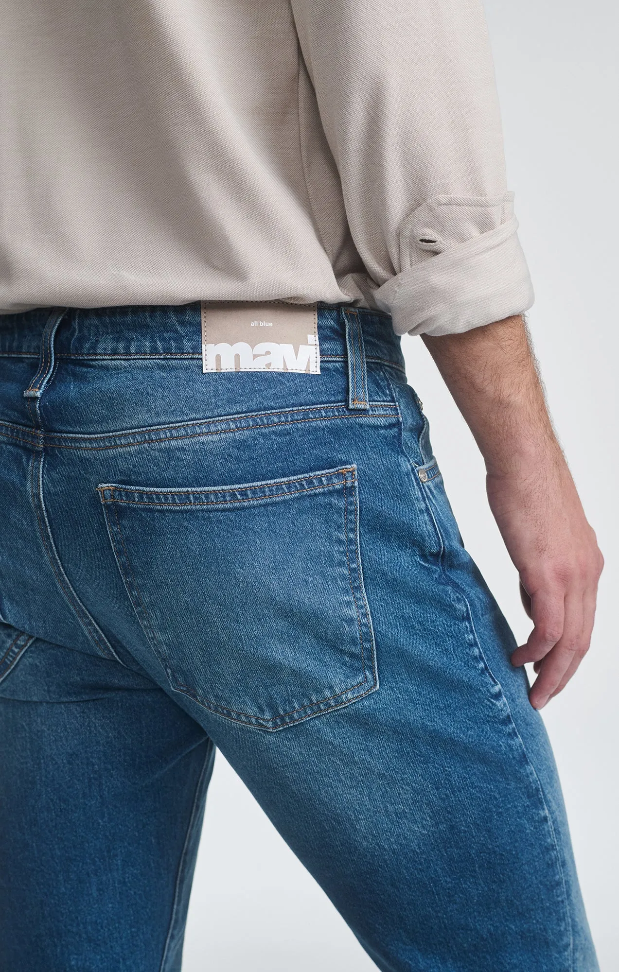 JAKE SLIM LEG IN INDIGO BRUSHED CLASSIC BLUE sold by Mavi product image thumbnail 4