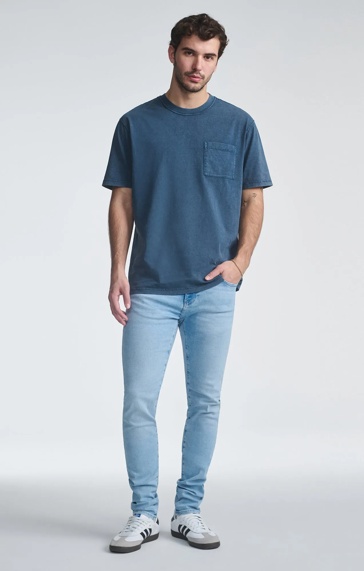 JAMES SKINNY IN AQUA BLUE FEATHER BLUE sold by Mavi product image thumbnail 4