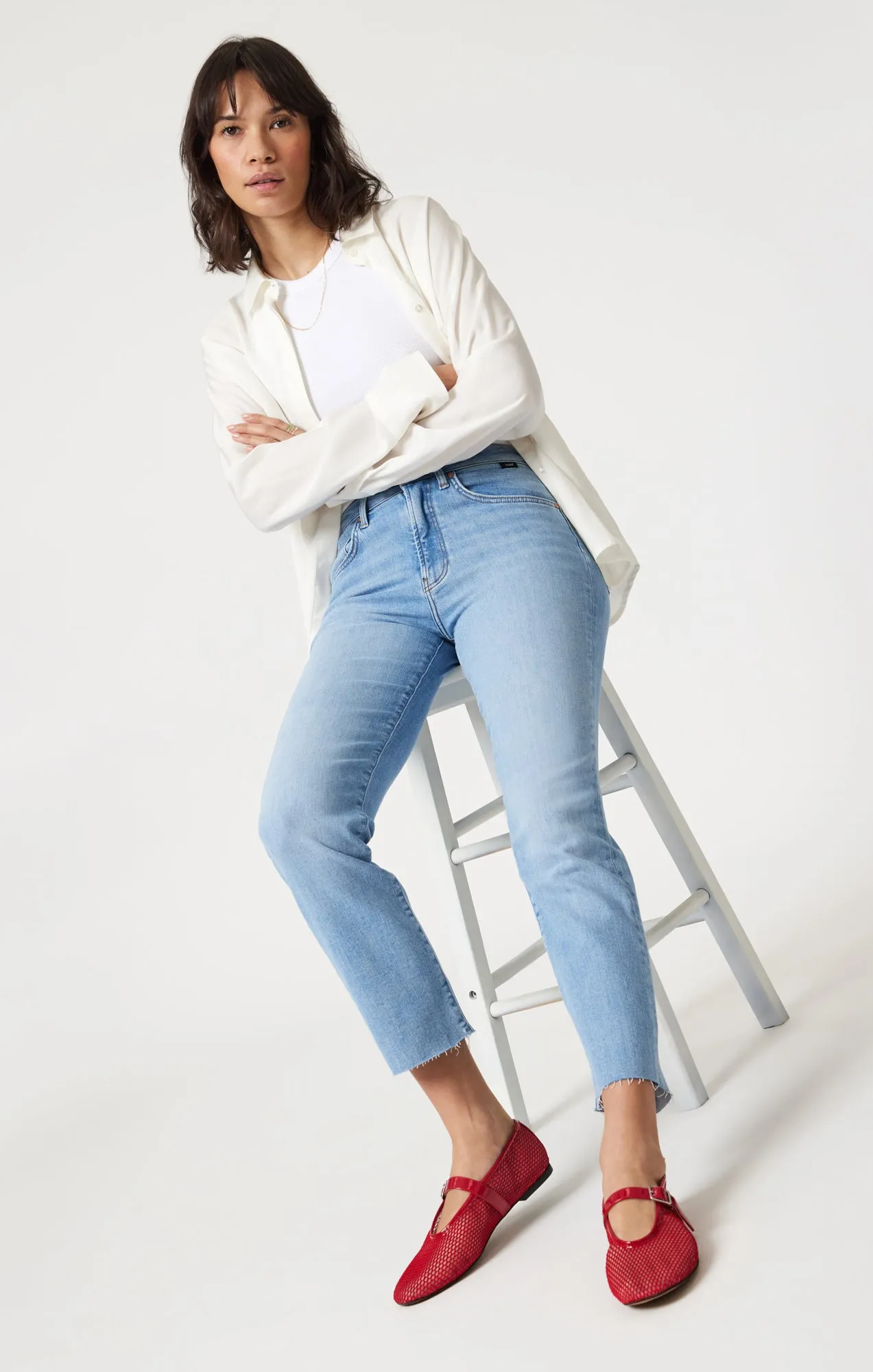 VIOLA STRAIGHT LEG IN LIGHT BRUSHED FLEX BLUE sold by Mavi product image thumbnail 2