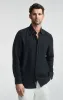 LONG SLEEVE BUTTON-UP SHIRT IN BLACK sold by Mavi