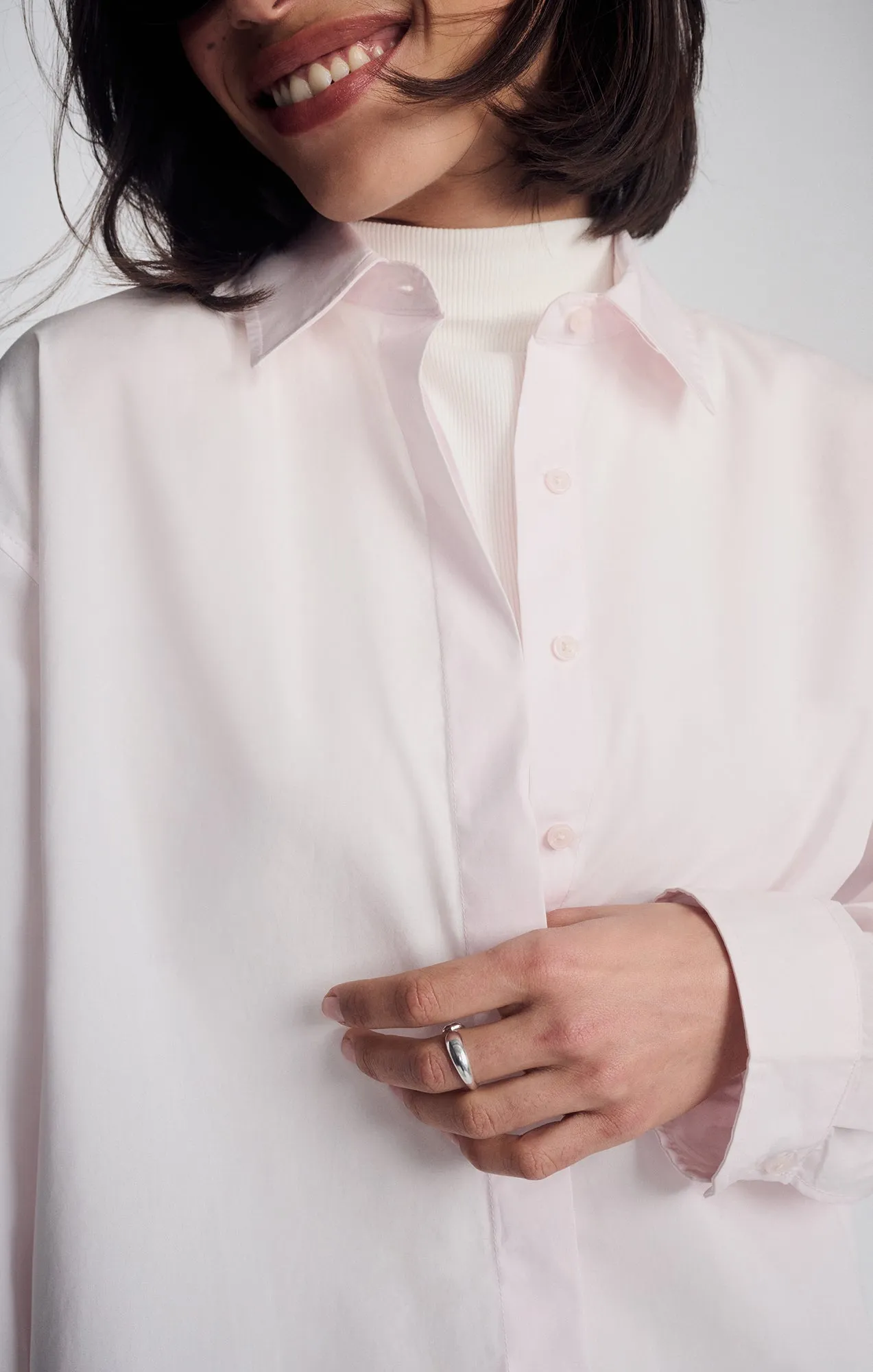 LONG SLEEVE BUTTON-UP SHIRT IN SHRINKING VIOLET sold by Mavi product image thumbnail 3