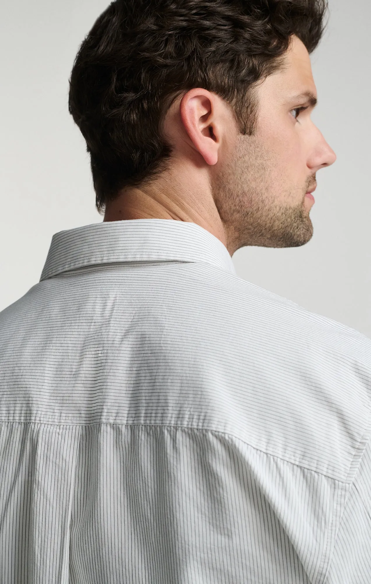 LONG SLEEVE BUTTON-UP TENCEL™ SHIRT IN BLACK IRIS sold by Mavi product image thumbnail 5