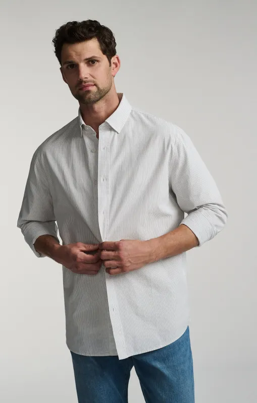 LONG SLEEVE BUTTON-UP TENCEL™ SHIRT IN BLACK IRIS sold by Mavi